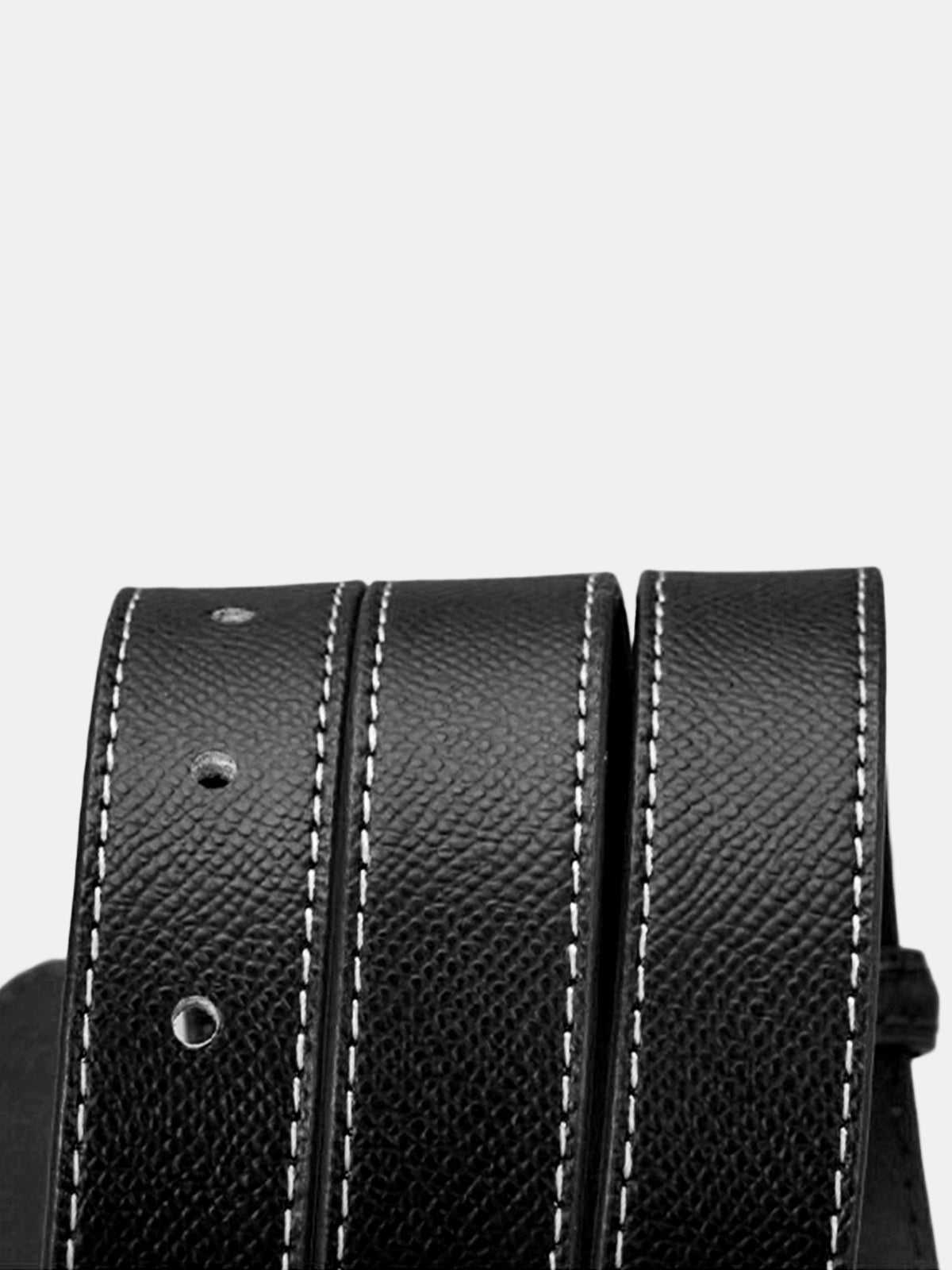 Metal Buckle Leather Thin Belt-Chicvia