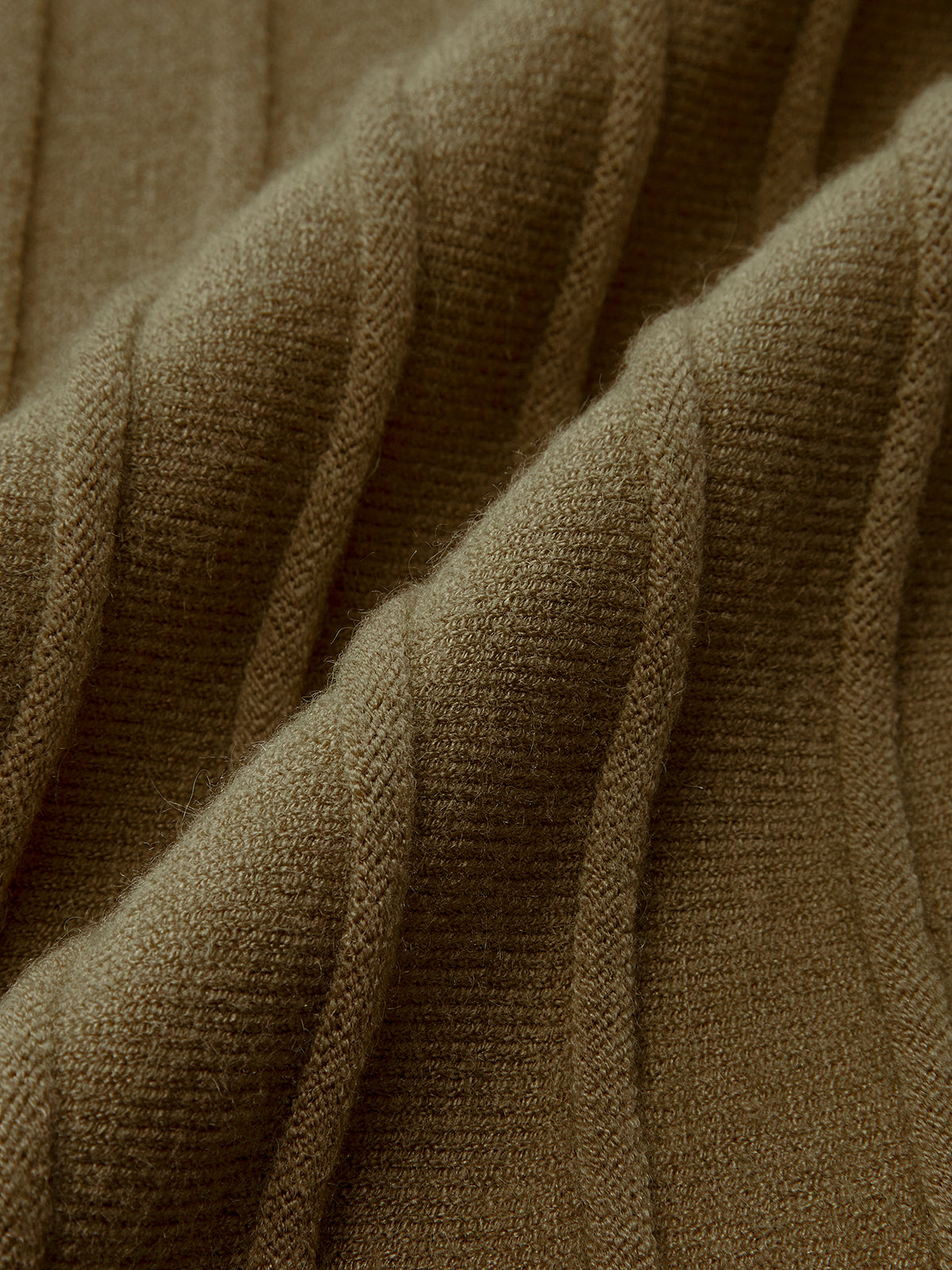 Flared Hem Knit Midi Skirt-Chicvia