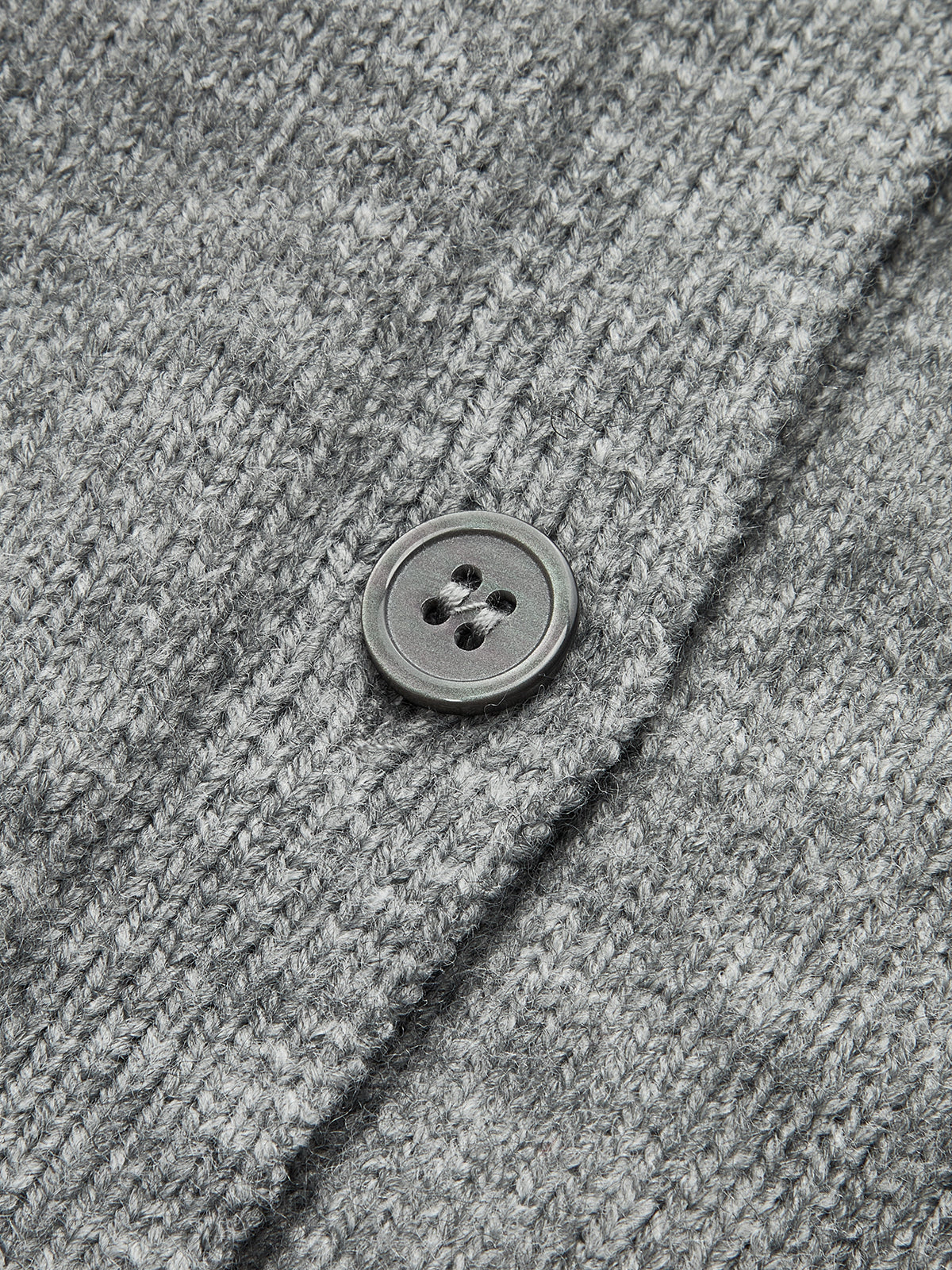 Lace Hem Collared Knit Cardigan-Chicvia