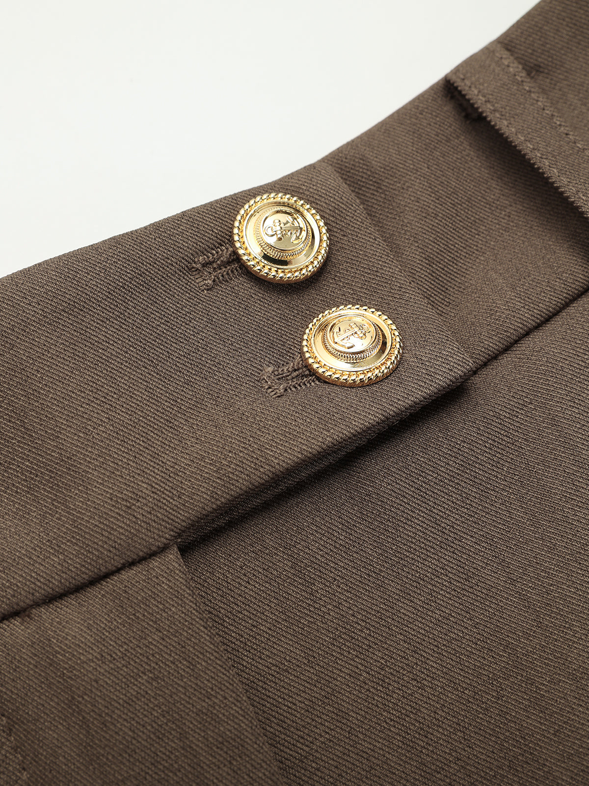 High-Waist Pleated Wide-Leg Pants-Chicvia