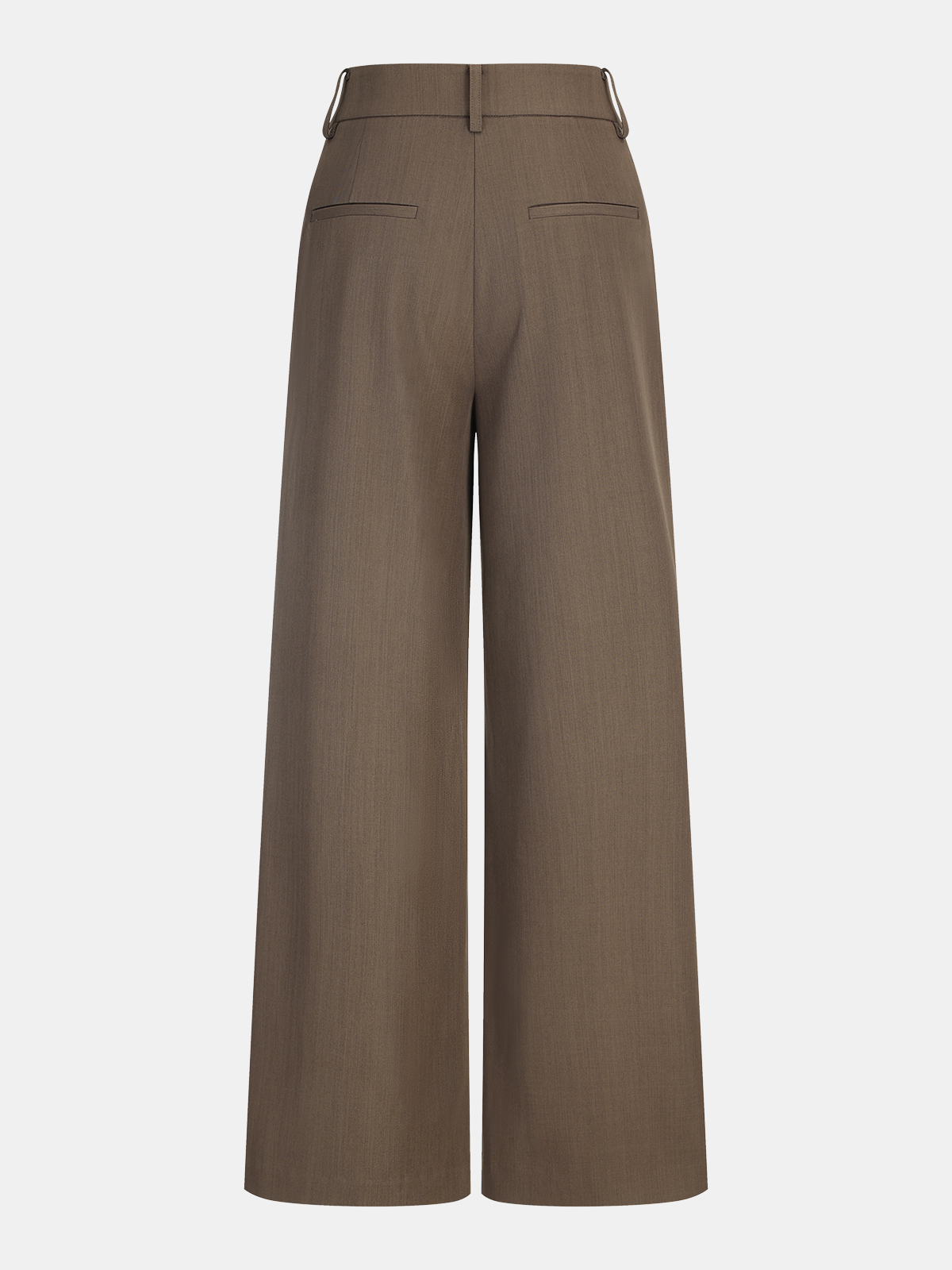High-Waist Pleated Wide-Leg Pants-Chicvia