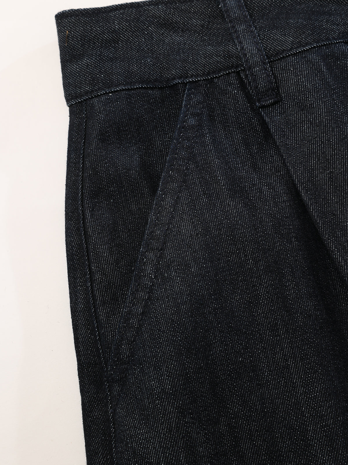 High-Waist Denim Extra Long Wide-Leg Pants-Chicvia