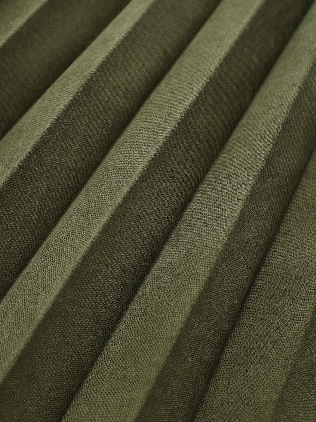 Contrast Piping Pleated Shirt Dress-Chicvia