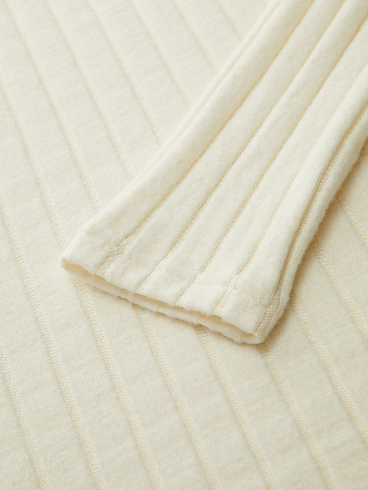 Mock Neck Ribbed Knit Top-Chicvia