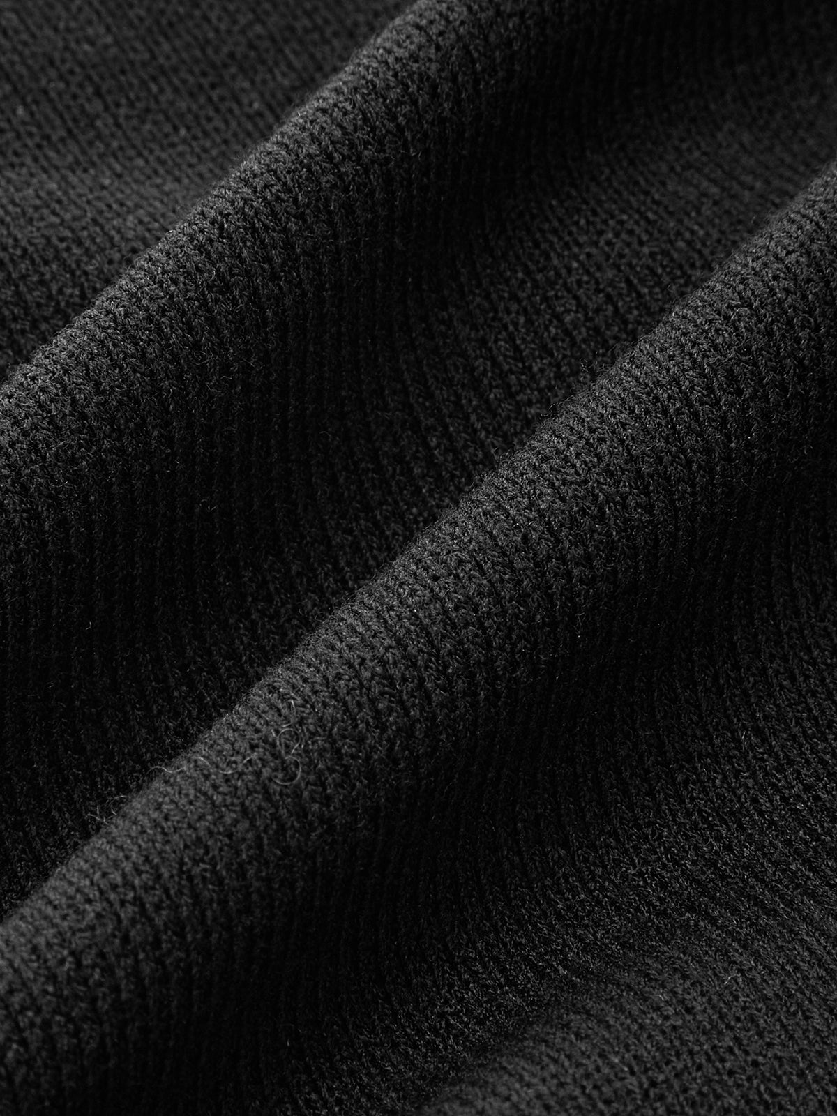 Faux Leather Panel Asymmetric Knit Top-Chicvia