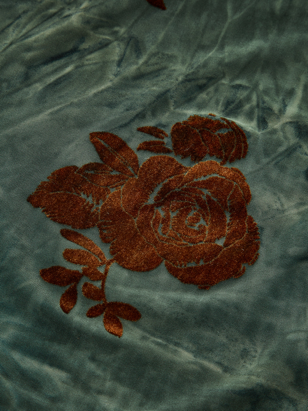 Floral Asymmetric Ruffle Long Sleeve Top-Chicvia