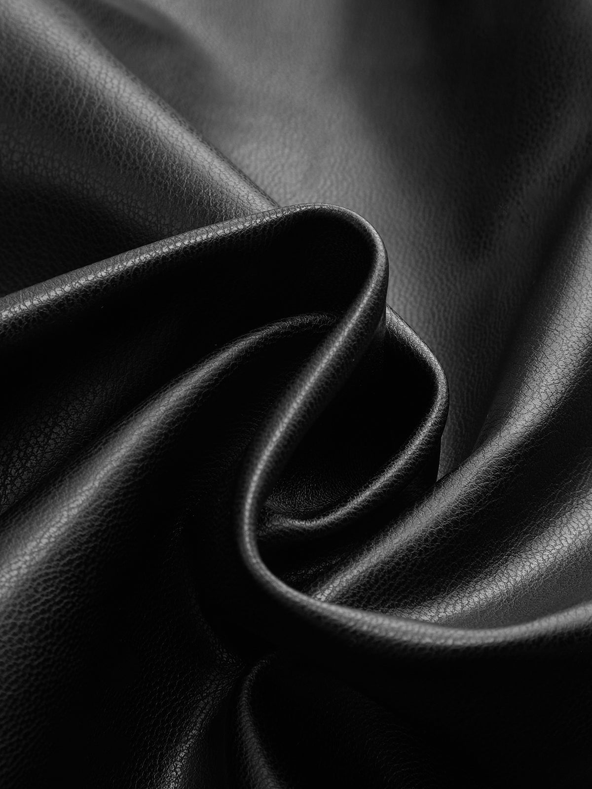 Faux Leather Maxi Pencil Skirt-Chicvia