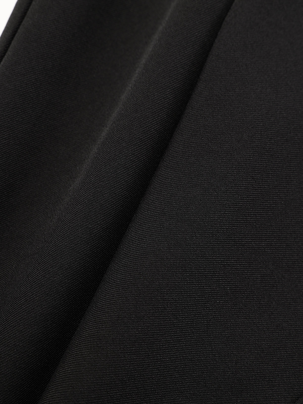 Faux Leather Waistband Straight-Leg Pants-Chicvia