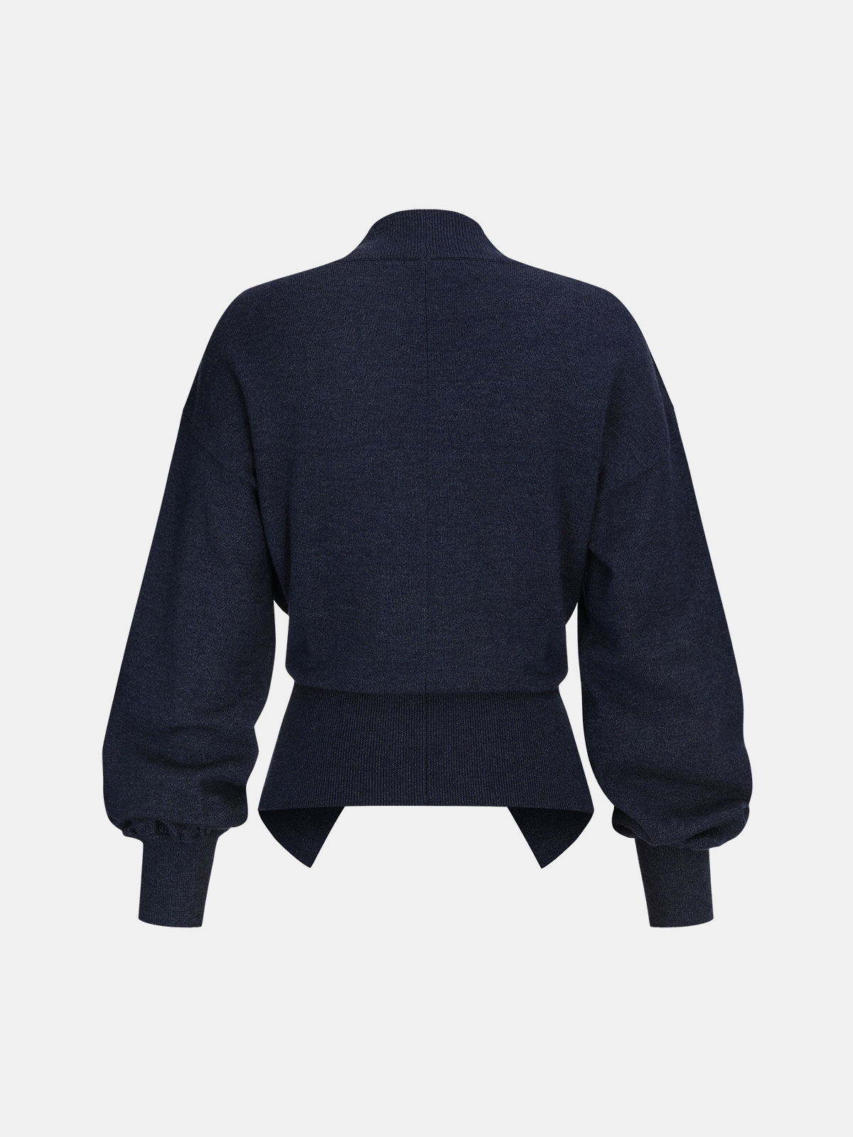 Cinched Waist Button-Front Knit Cardigan-Chicvia