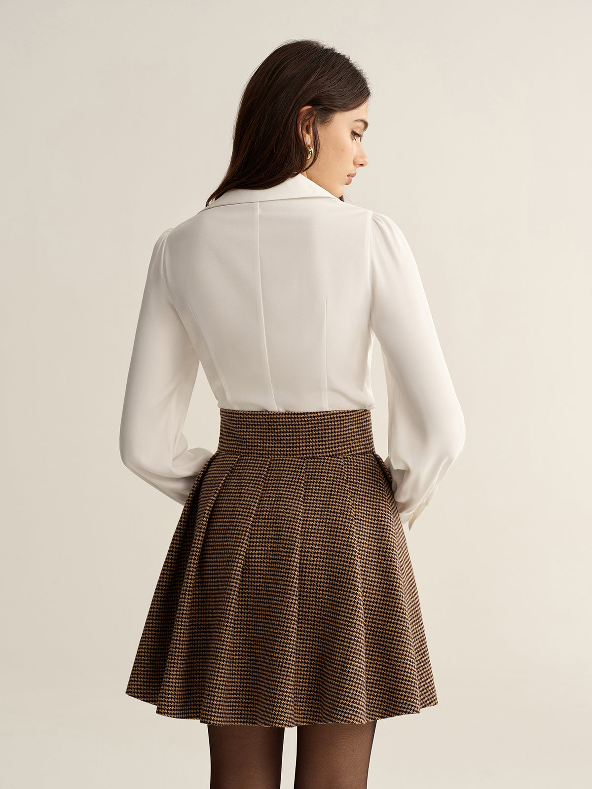 Corset Style Button-Up Shirt-Chicvia