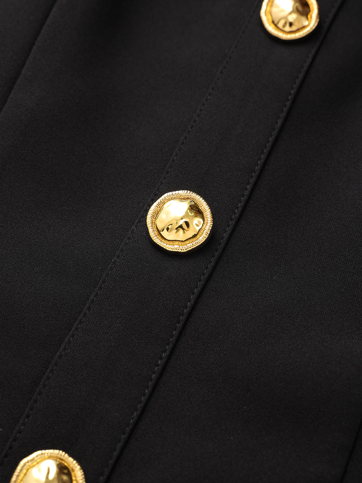 Pleated Panel Collared Sleeveless Mini Dress-Chicvia