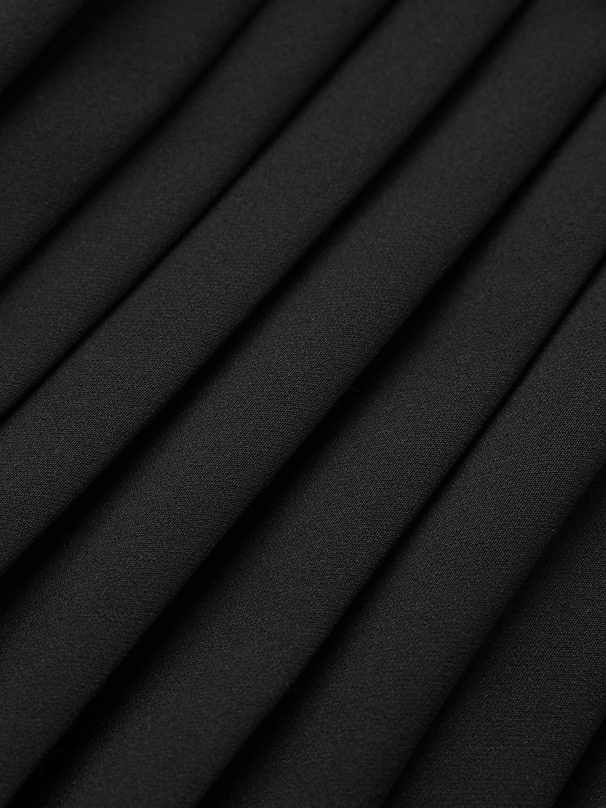 Pleated Panel Collared Sleeveless Mini Dress-Chicvia