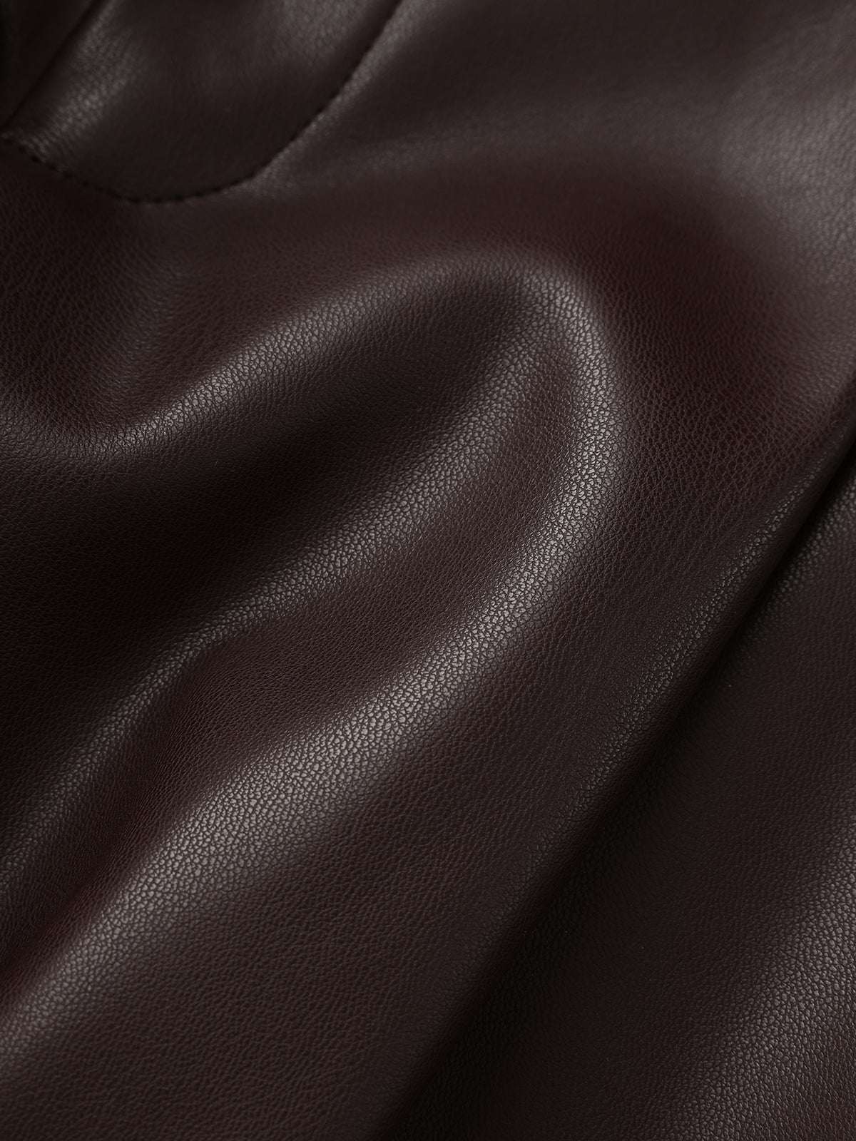 Faux Leather Wide-Leg Pants-Chicvia