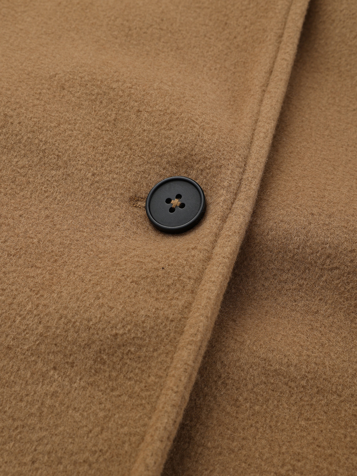 Double-Breasted Coat with Scarf Collar-Chicvia