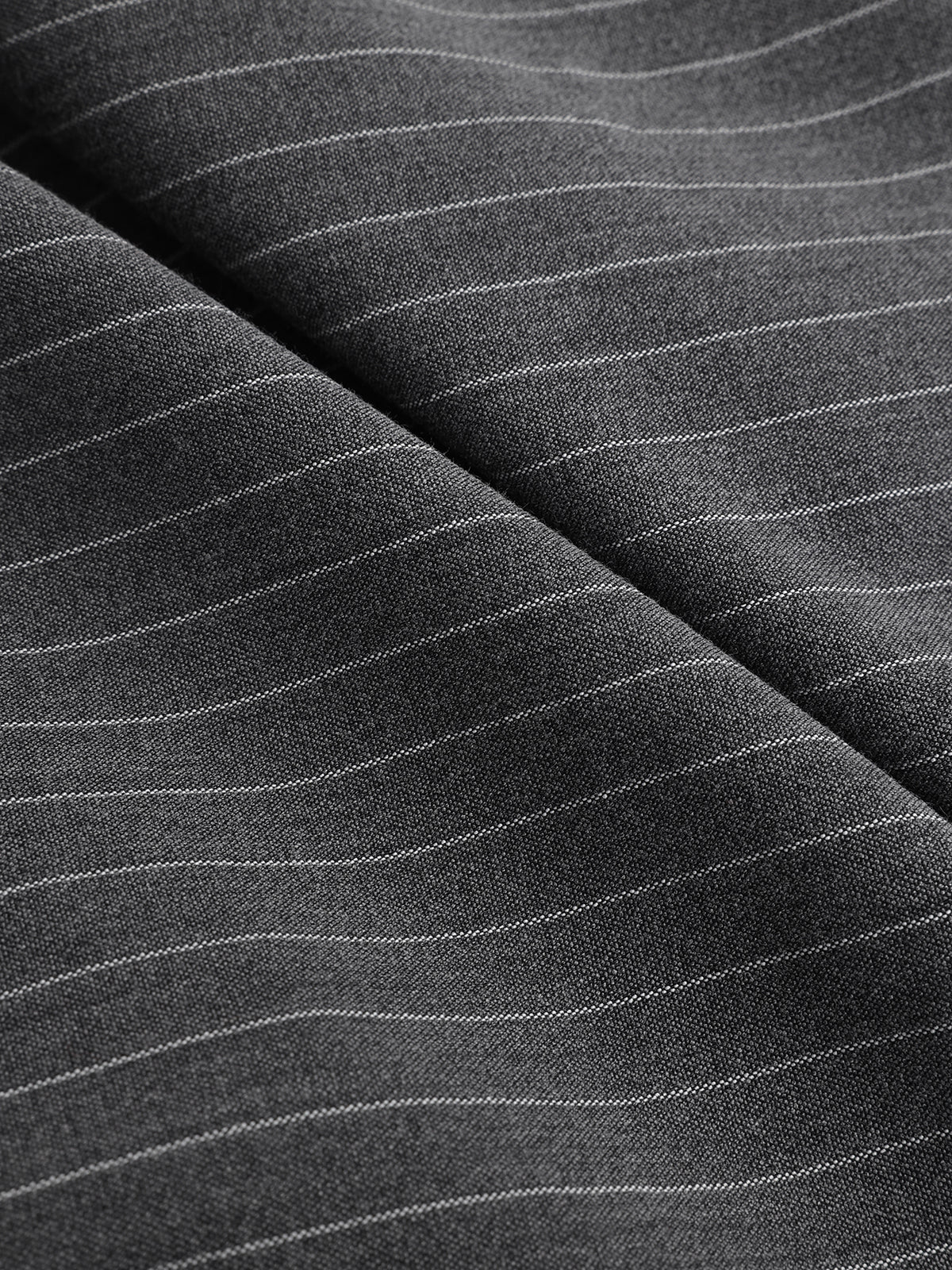 Pinstripe Shirt and Ruched Mini Skirt Set-Chicvia