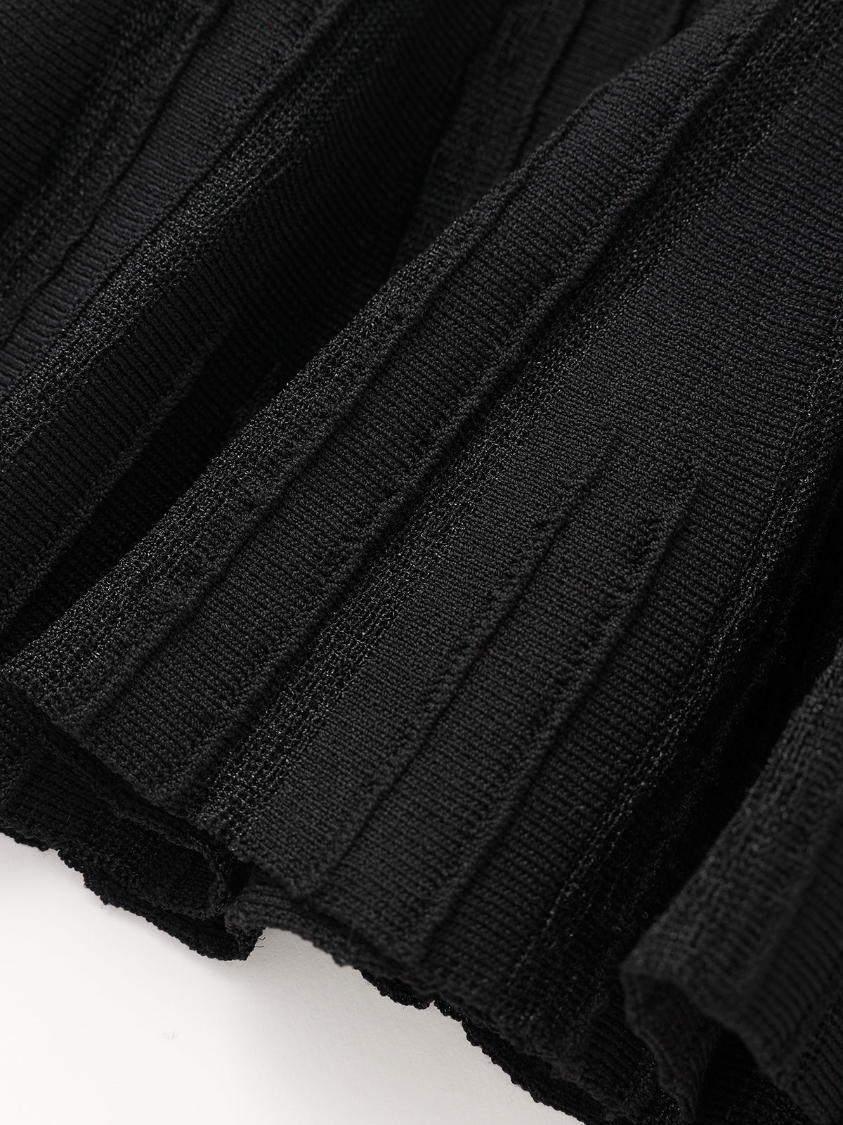 Flared Sleeve Peplum Knit Top-Chicvia