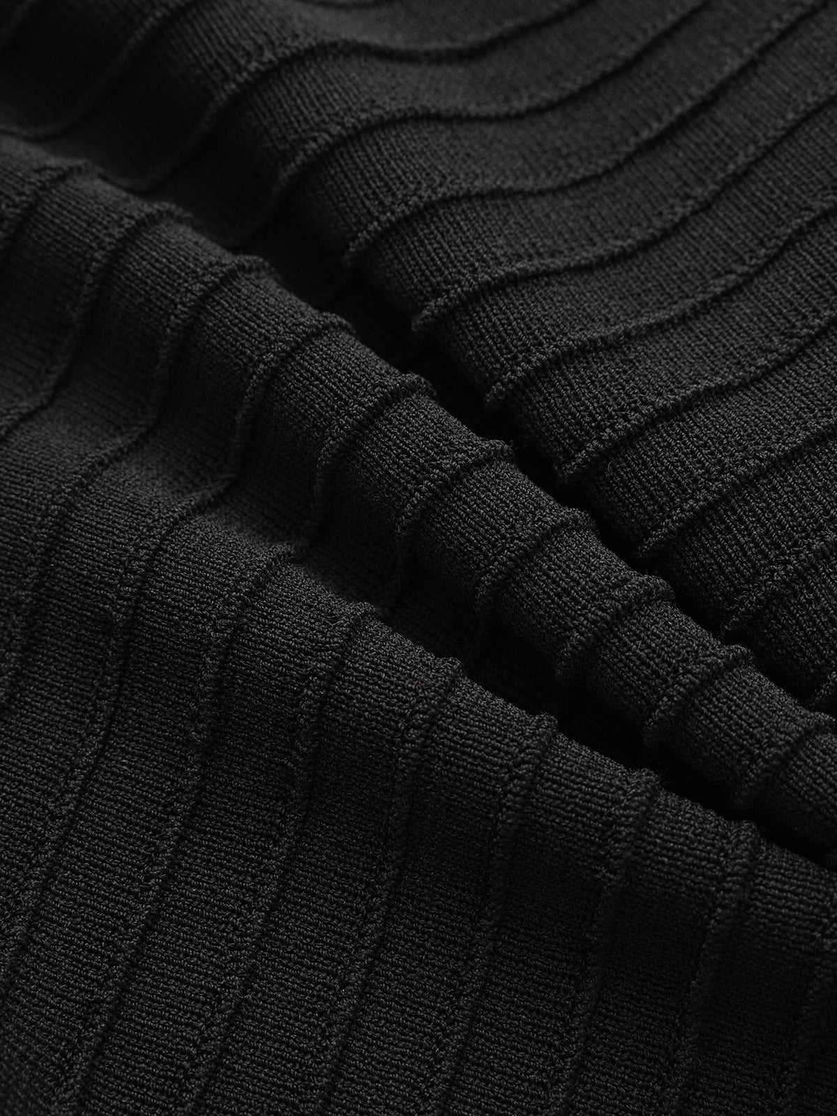 Flared Sleeve Peplum Knit Top-Chicvia