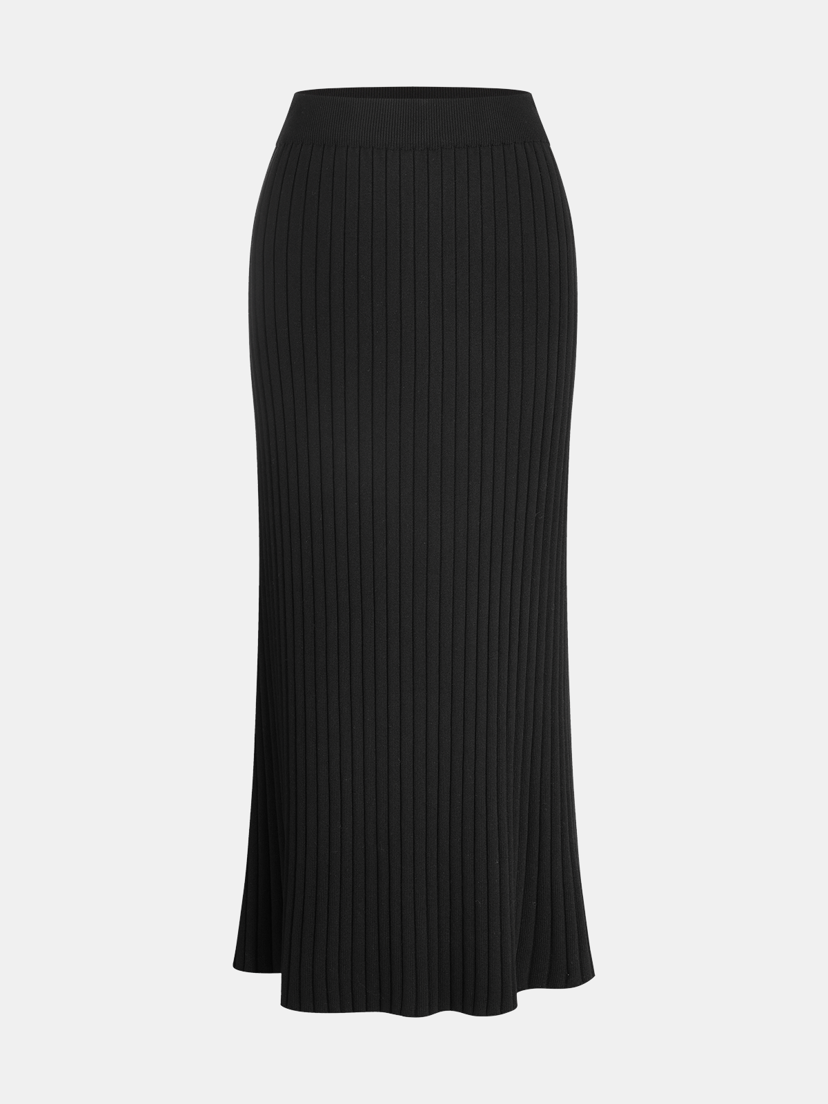 Knit Cap Sleeve Top and Midi Skirt Set-Chicvia