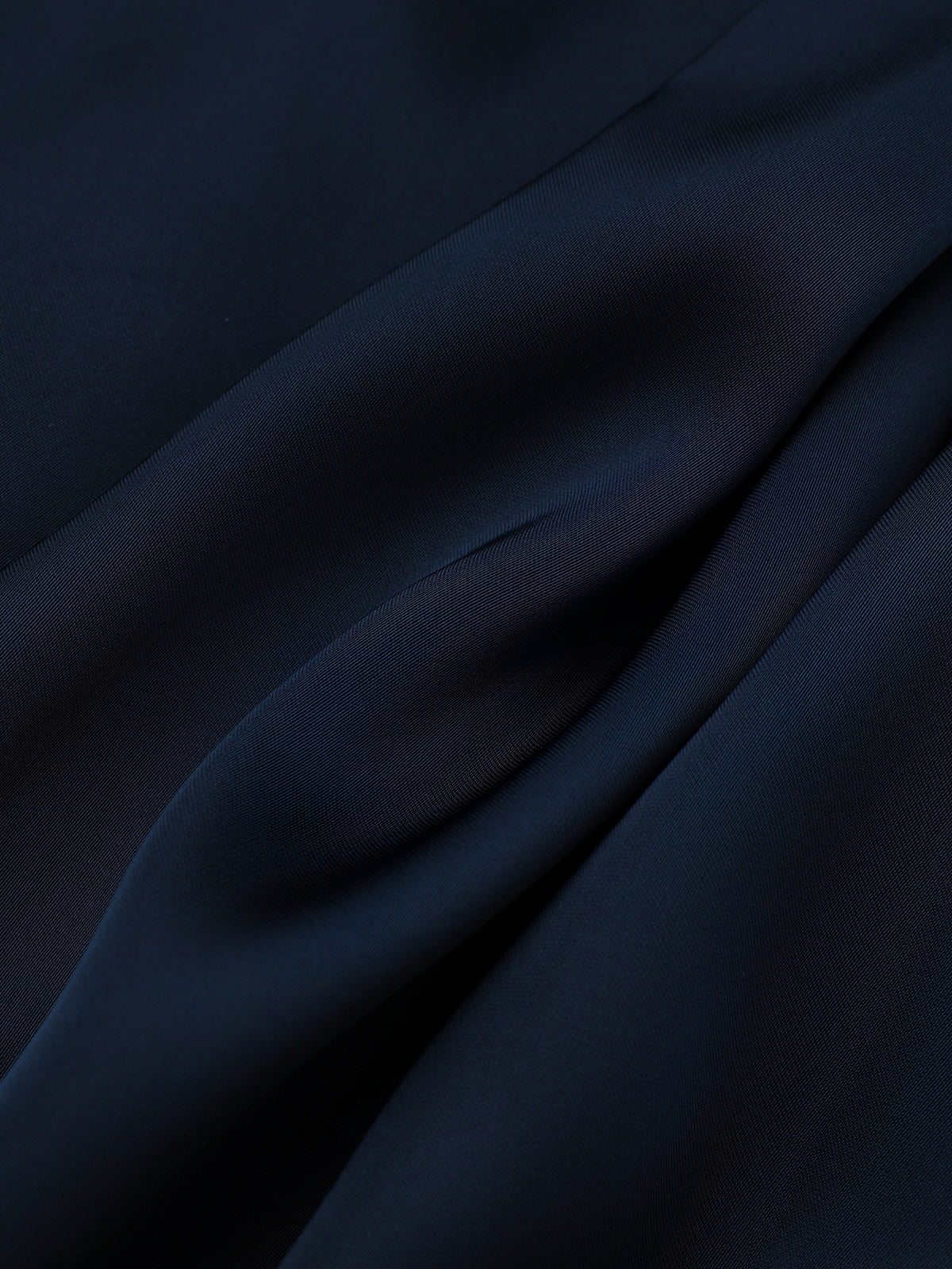 Long Sleeve Cross Neck Satin Tiered Mini Dress-Chicvia