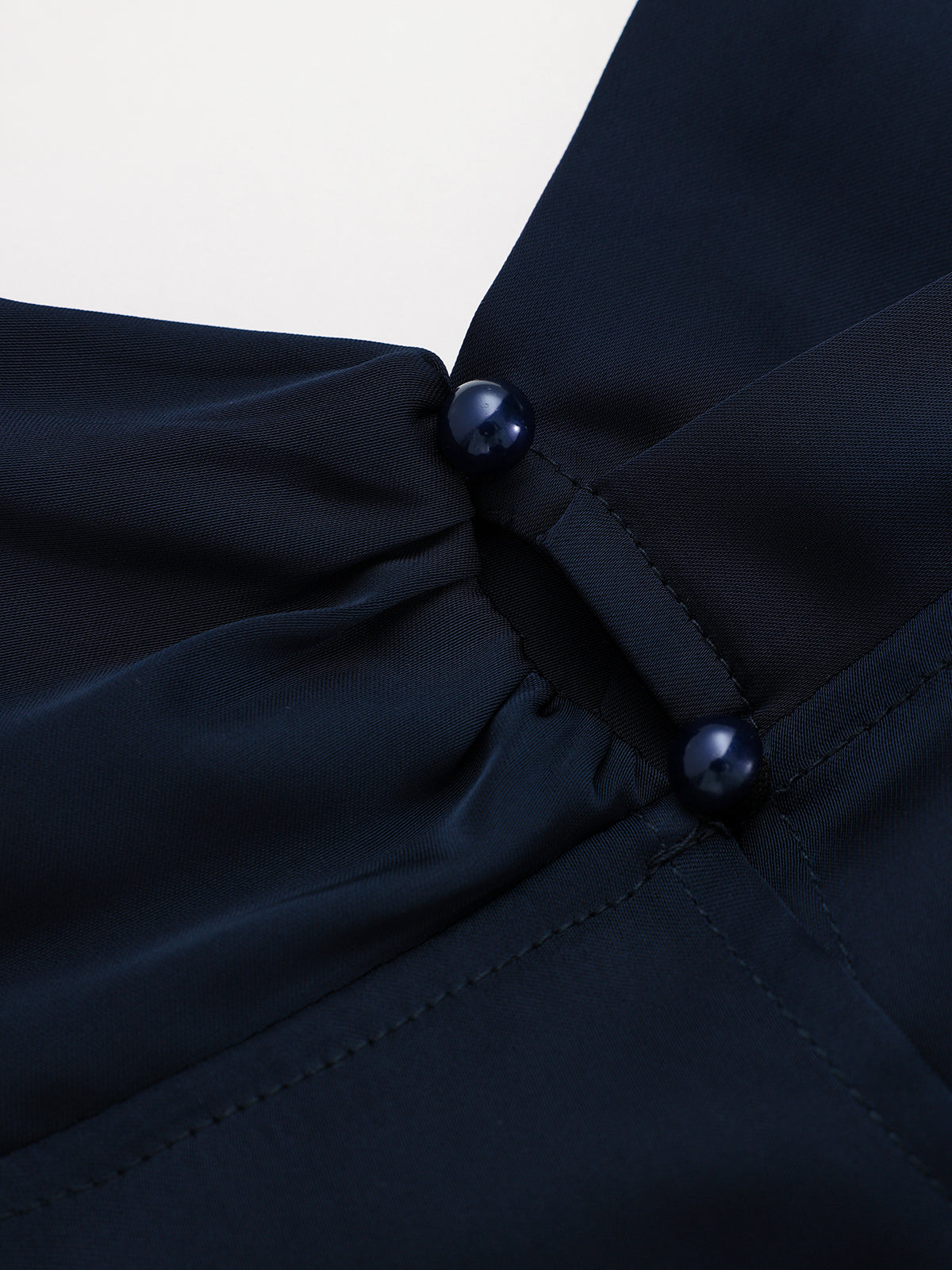 Long Sleeve Cross Neck Satin Tiered Mini Dress-Chicvia