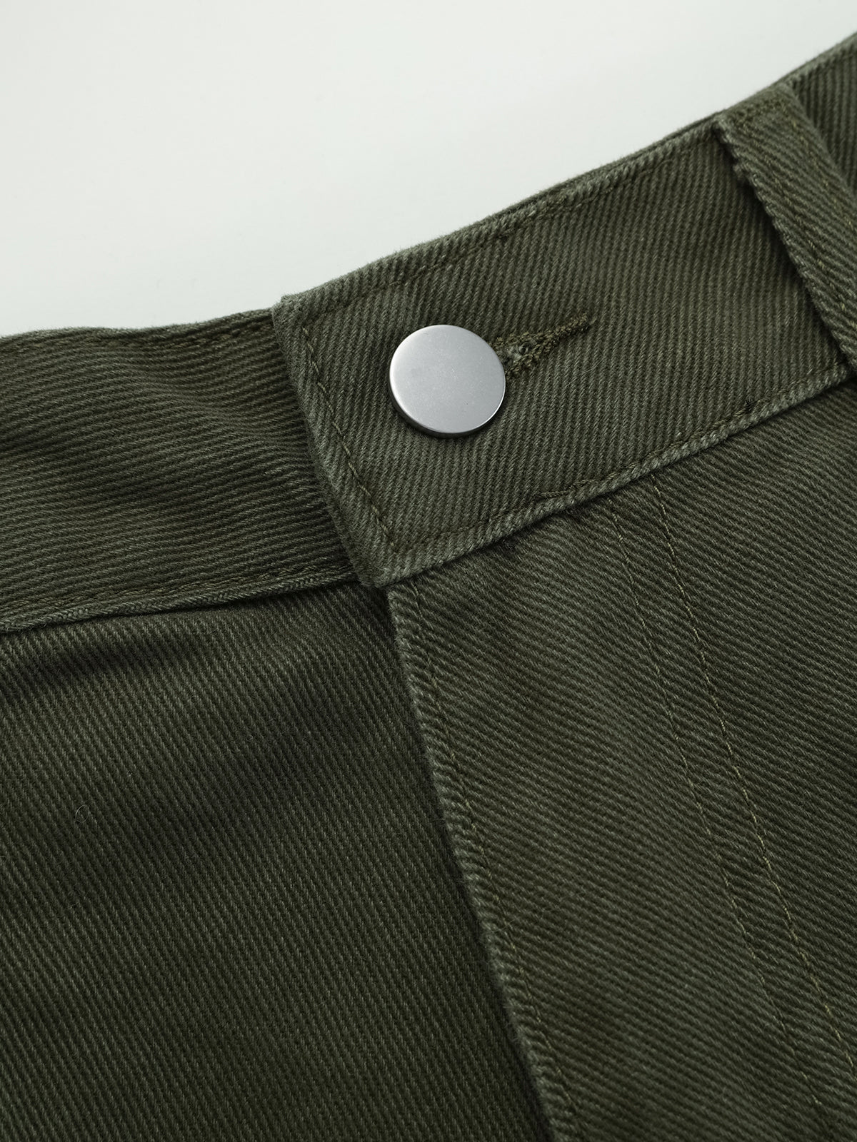 Mid-Waist Curved-Leg Pants-Chicvia