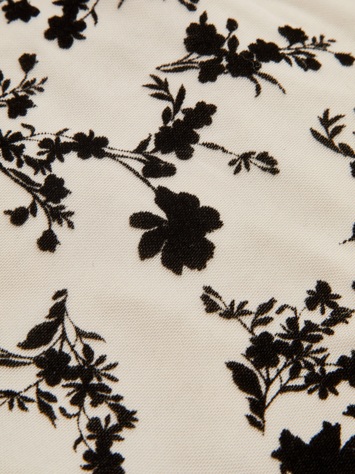 Metal Detail Floral Print Bodysuit-Chicvia