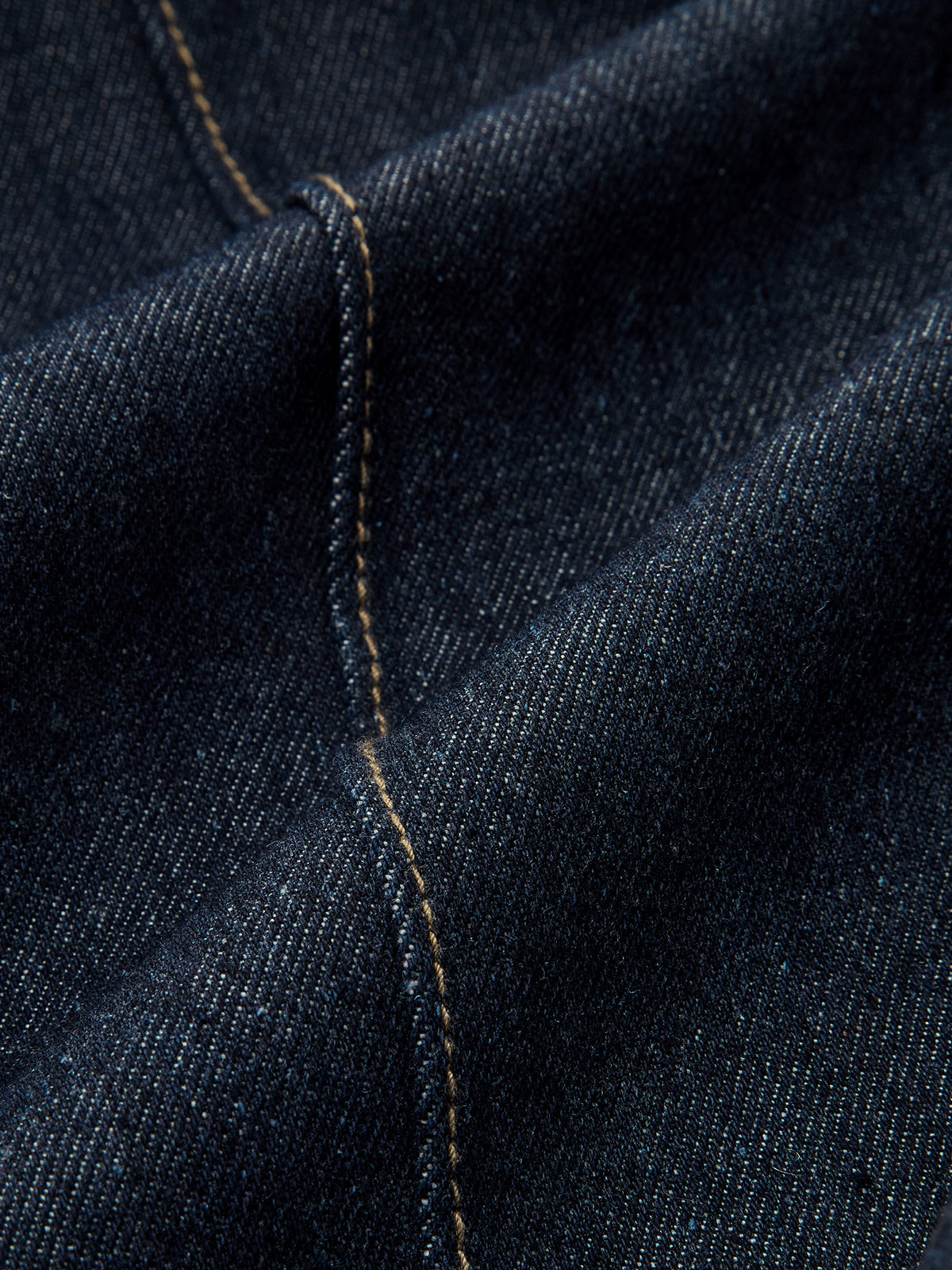 Contrast Waistband Denim Straight-Leg Pants-Chicvia