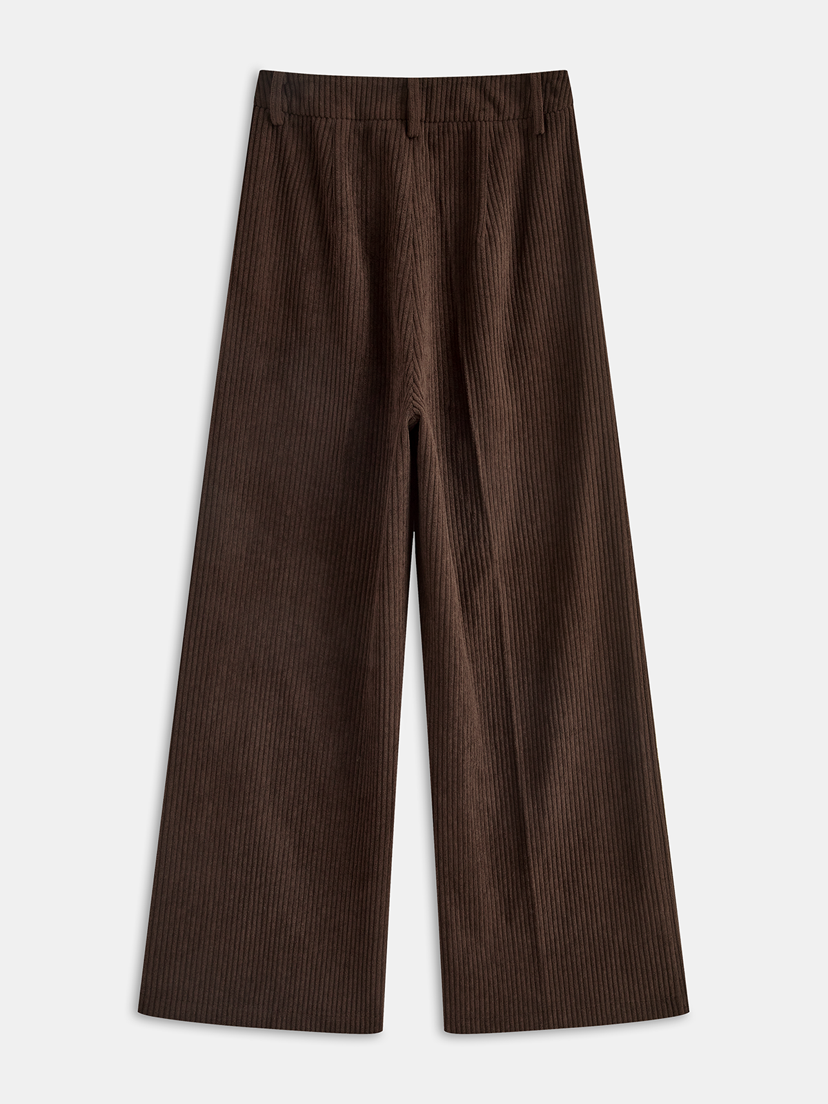 Corduroy Wide-Leg Pants-Chicvia