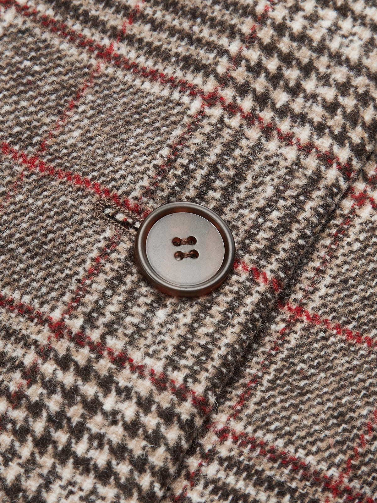 Faux Fur Collar Plaid Coat-Chicvia