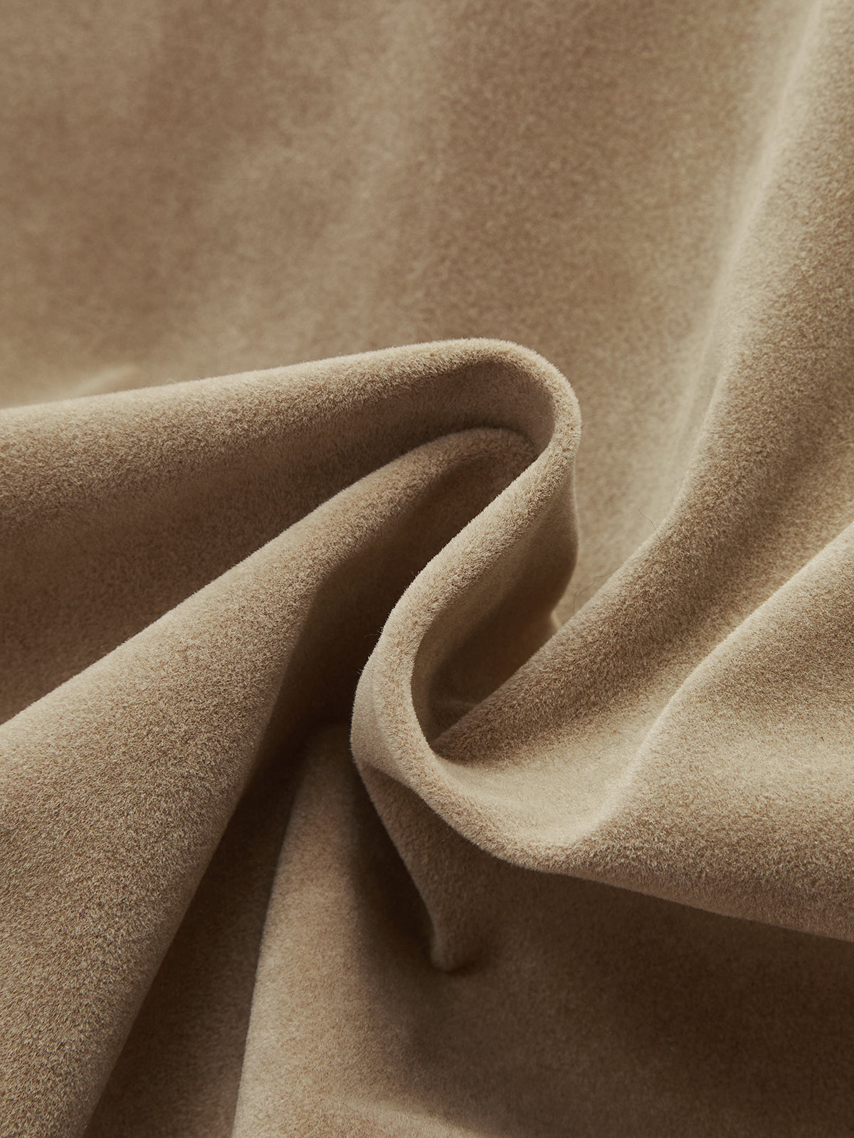 Oversized Suede Effect Utility Jacket-Chicvia