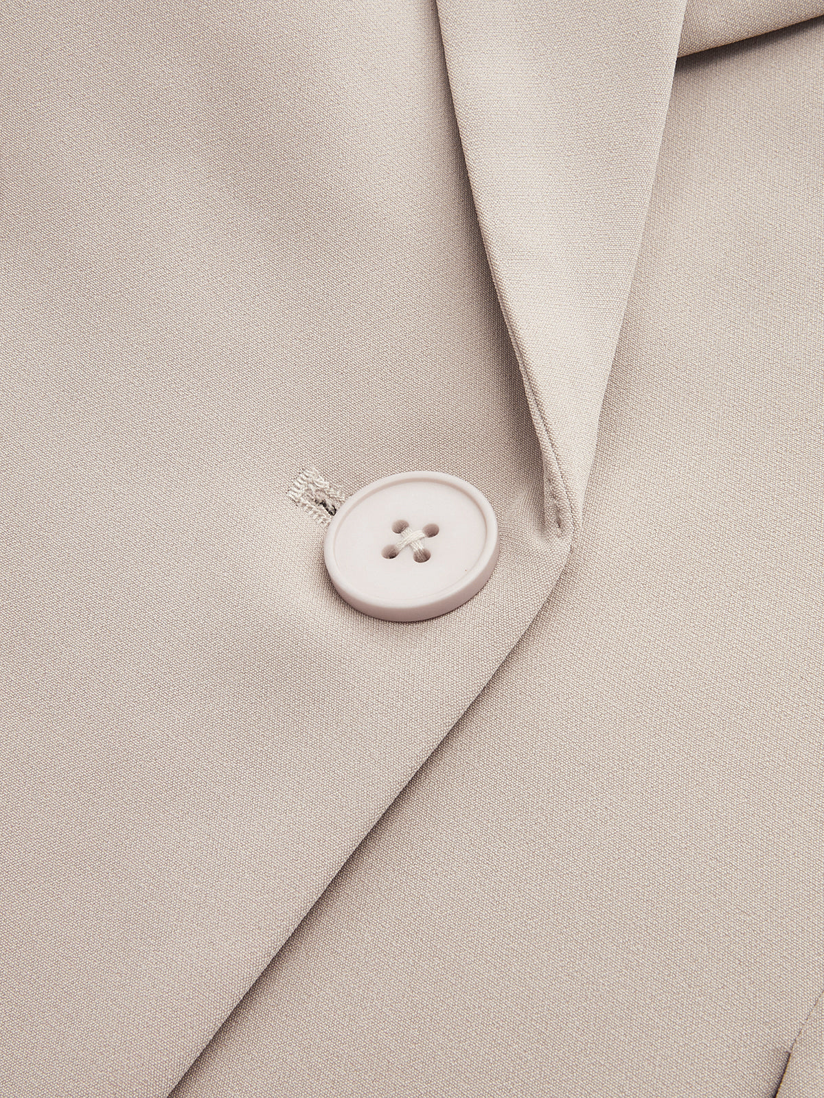 Contrast Belted Waist Lapel Blazer-Chicvia