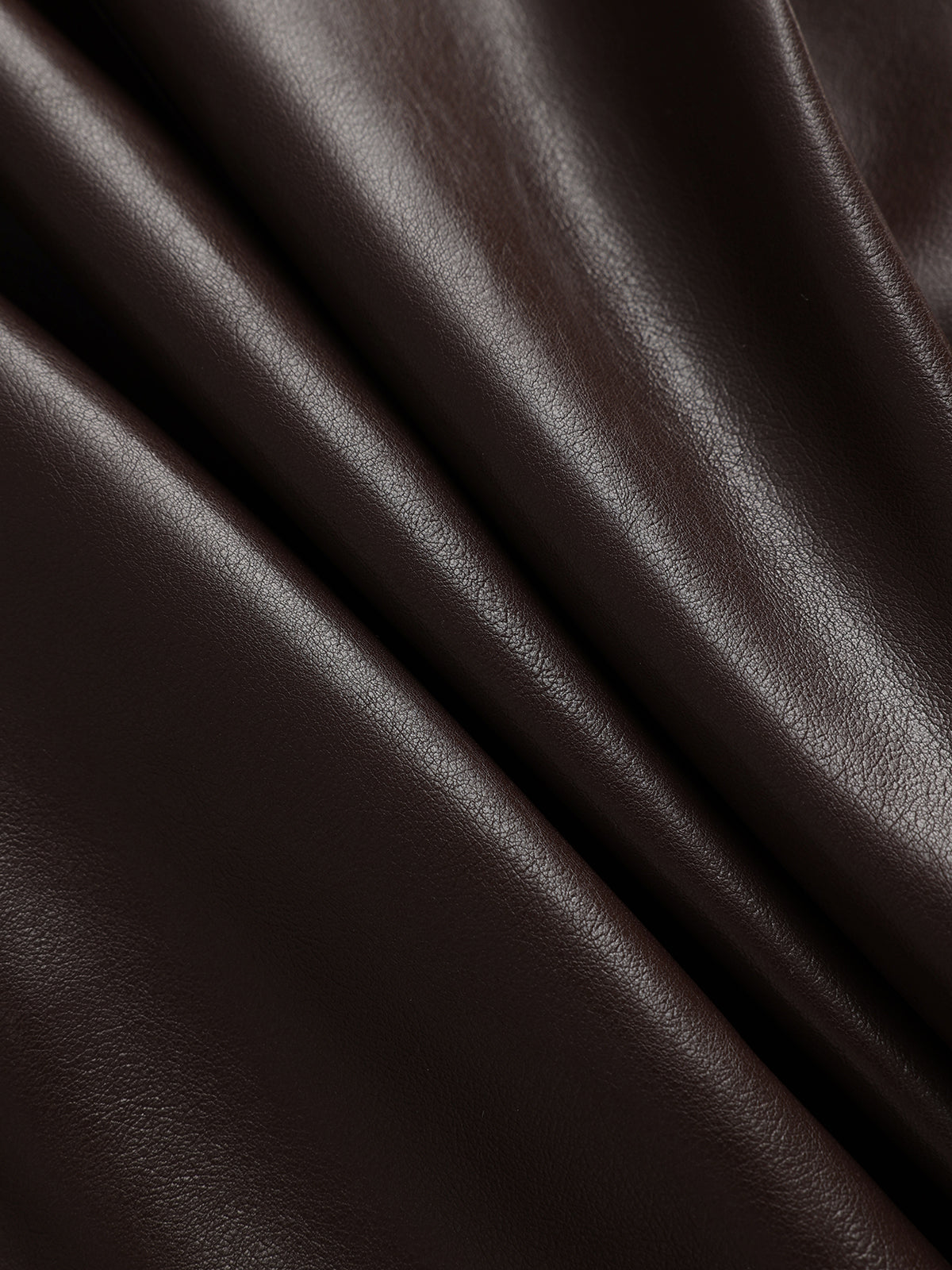 Faux Leather Sweetheart Neckline Slip Midi Dress-Chicvia