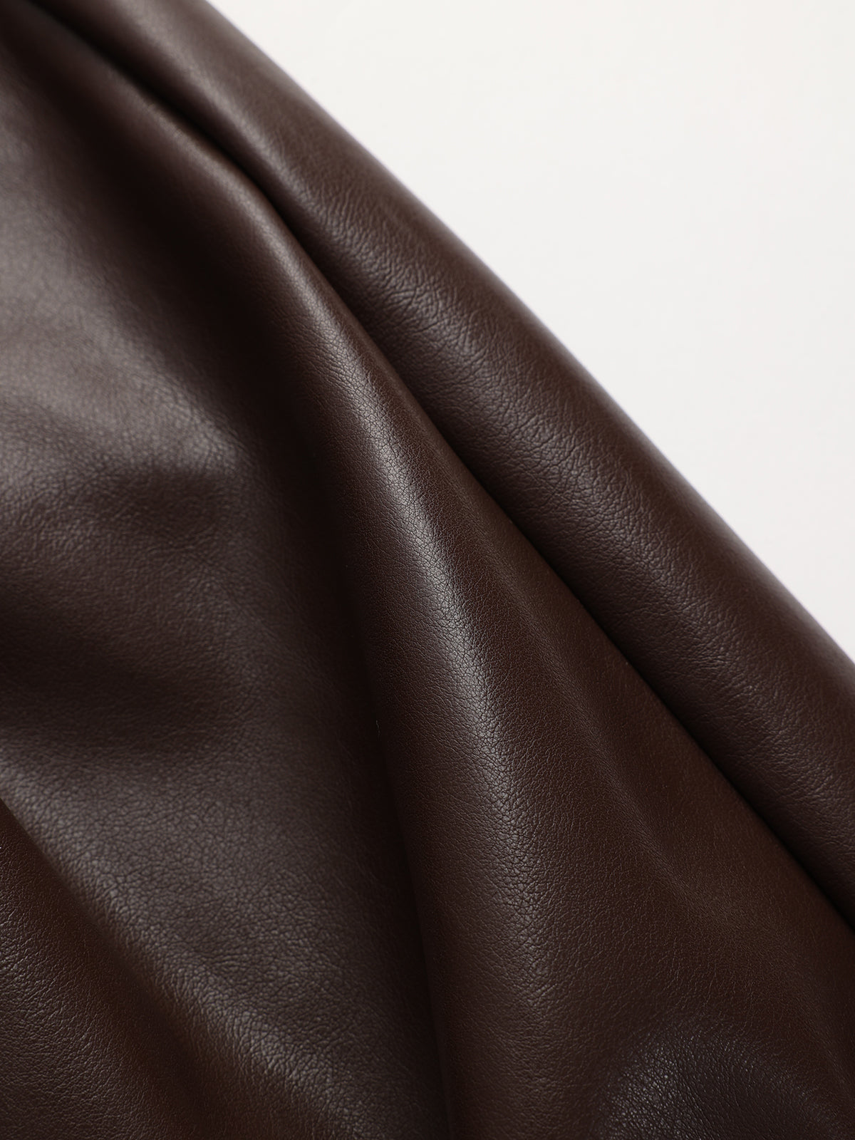 Faux Leather Sweetheart Neckline Slip Midi Dress-Chicvia