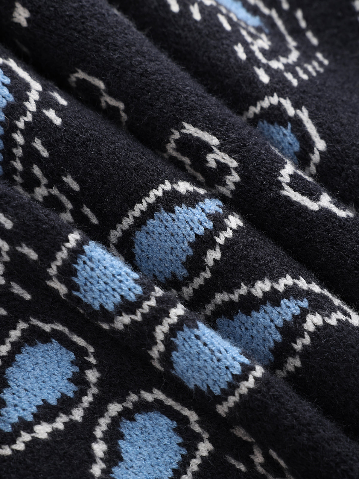 Belted Paisley Fringe Knit Cardigan-Chicvia