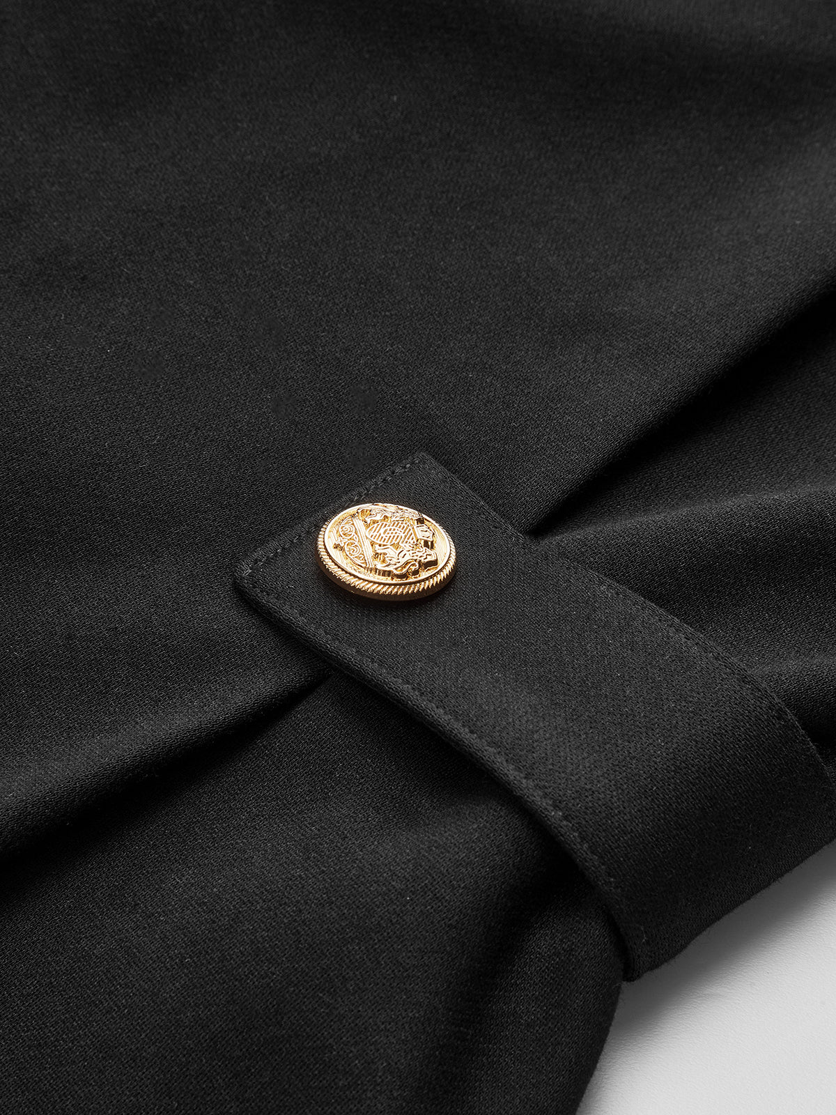 Long Sleeve Fitted Waist Button Blouse-Chicvia