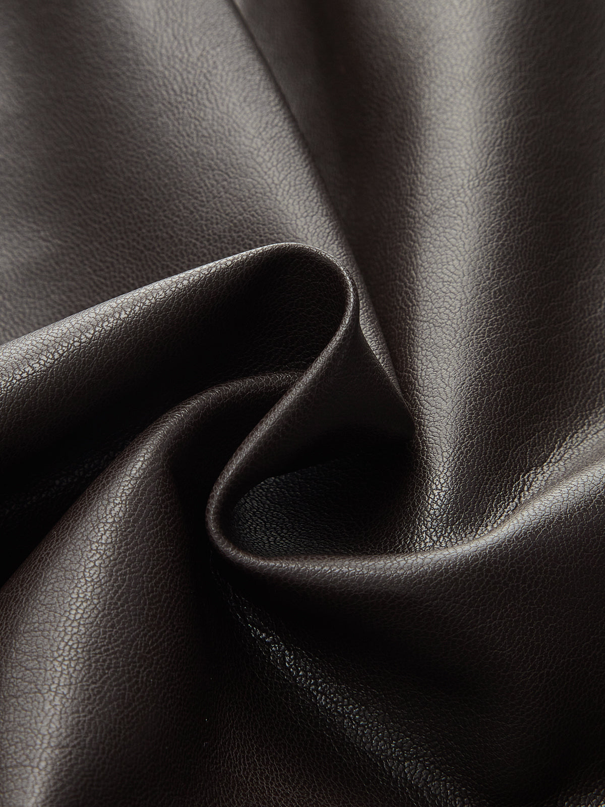 Faux Leather Drawstring Elastic Waist Shorts-Chicvia