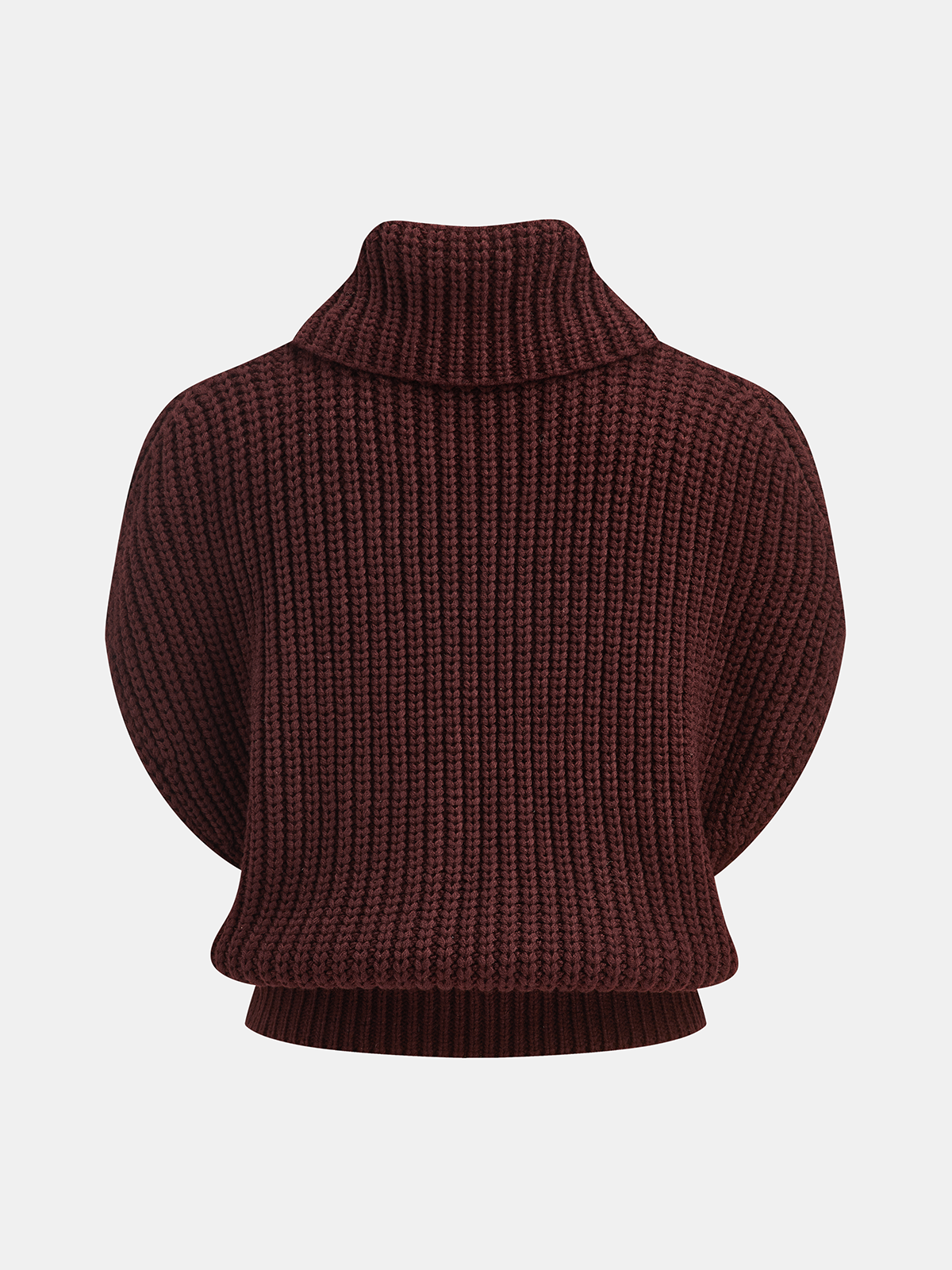 Cowl Neck Chunky Sweater Vest-Chicvia