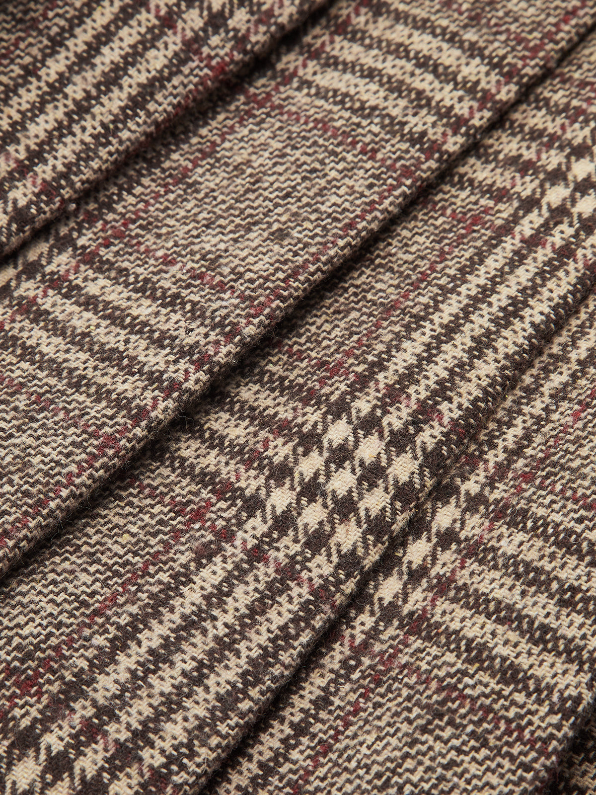 Double Belt Plaid Pleated Mini Skirt-Chicvia