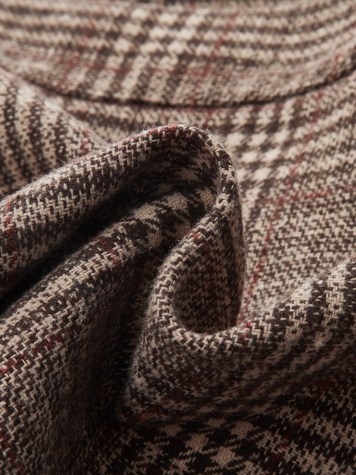 Plaid Tweed Mini Skirt-Chicvia