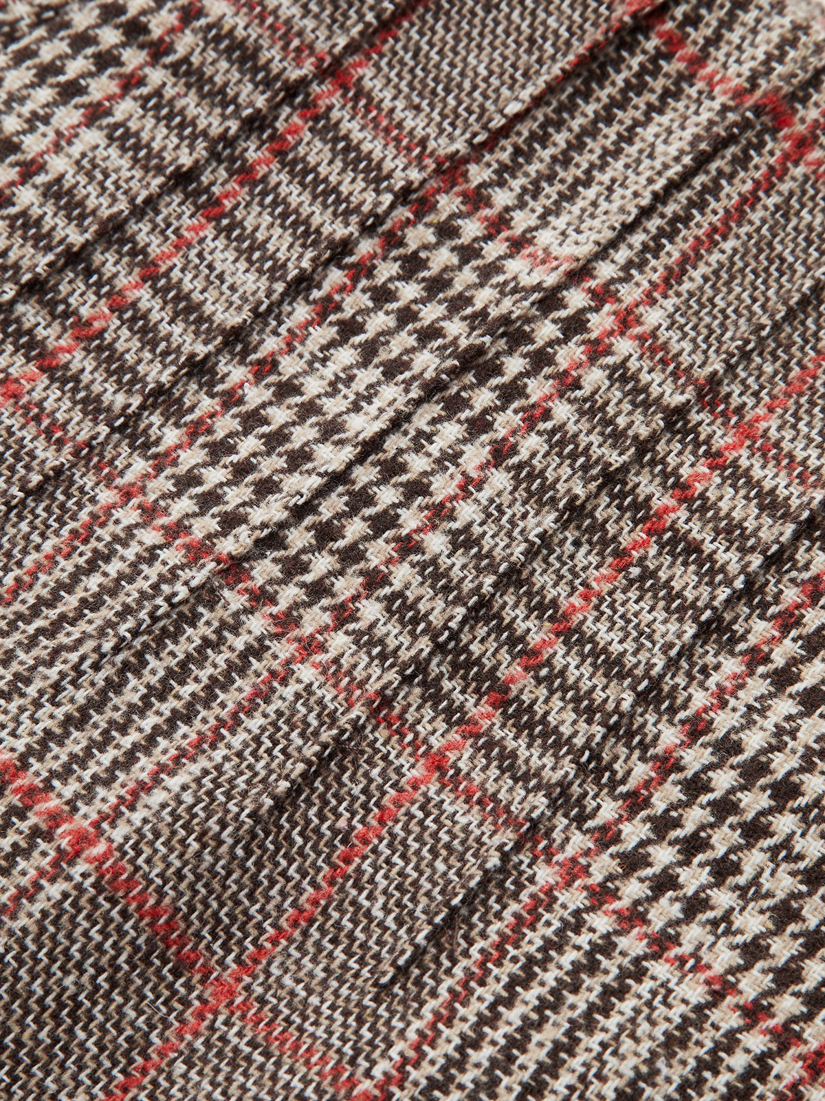 High-Waist Plaid Tweed Shorts-Chicvia