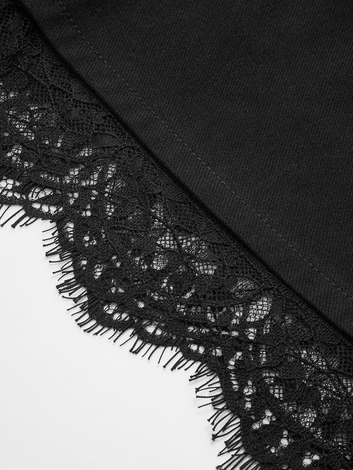 Lace Trim Pleated Shorts-Chicvia