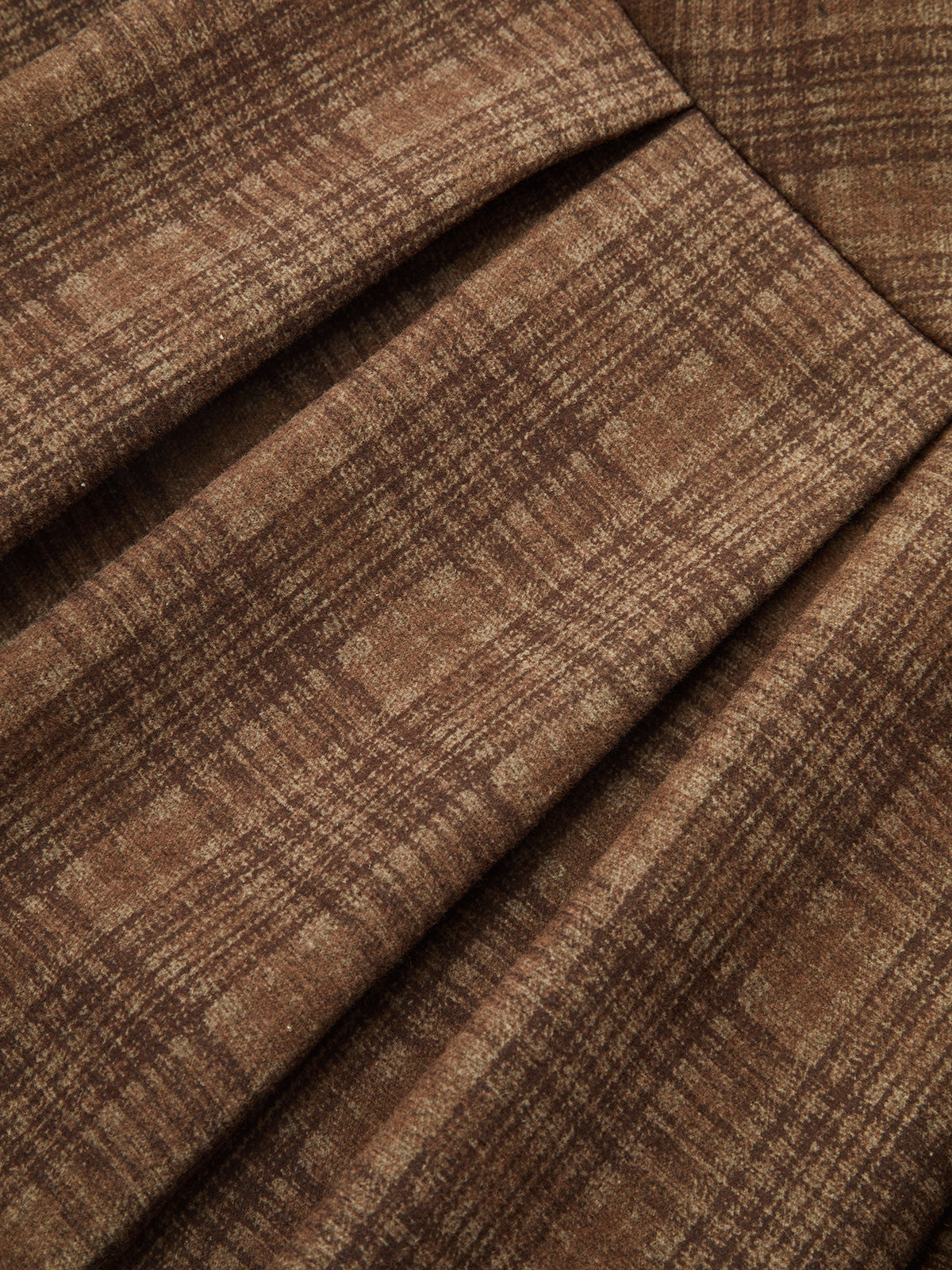 Belted Pleated Plaid Mini Skirt-Chicvia