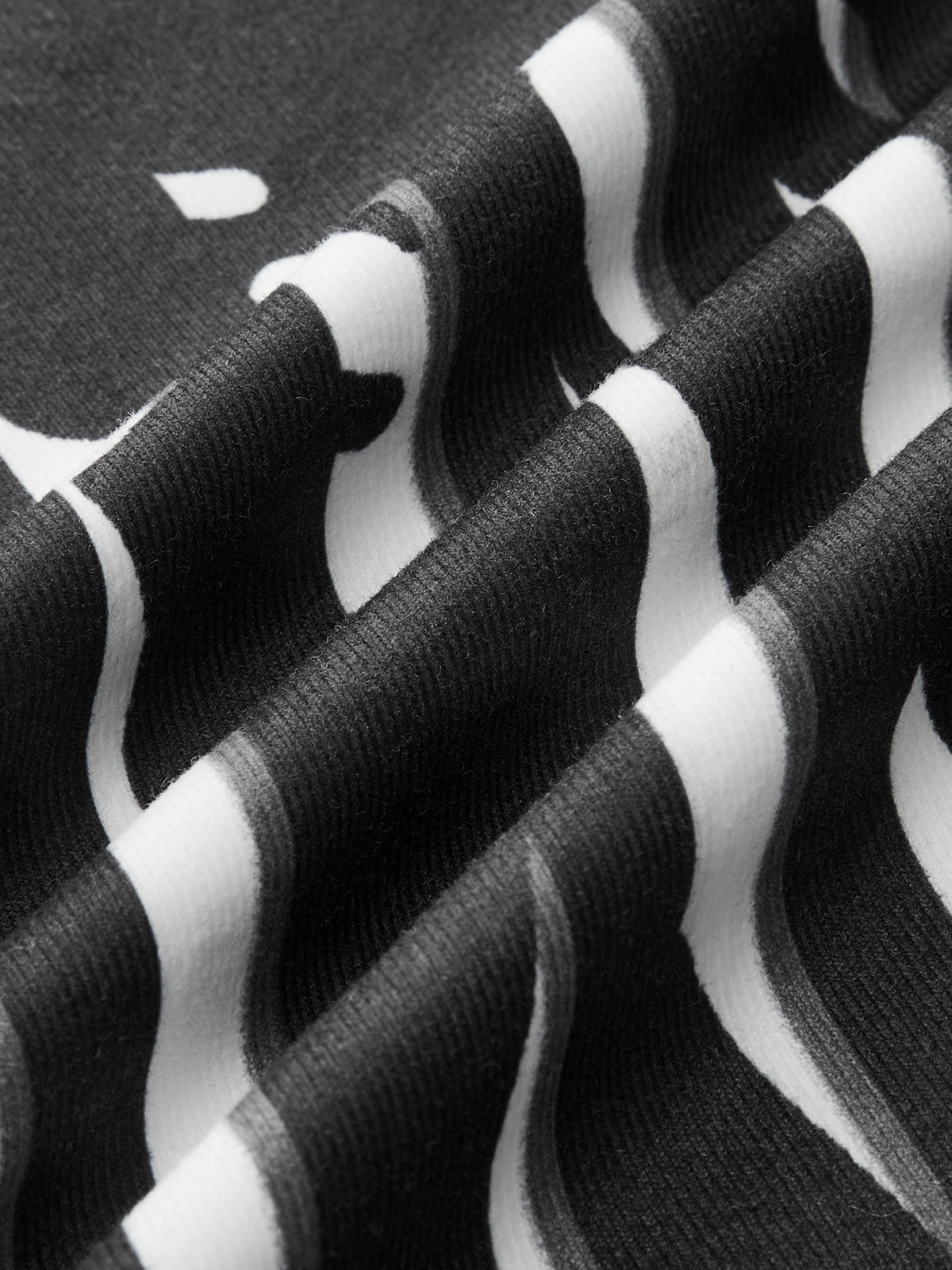 Geometric Print Mock Neck Long-Sleeve Top-Chicvia