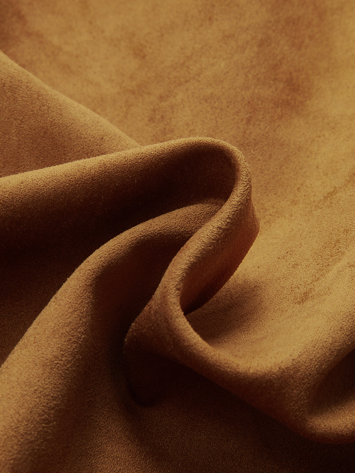 Decorative Button Suede Effect Slit Midi Skirt-Chicvia