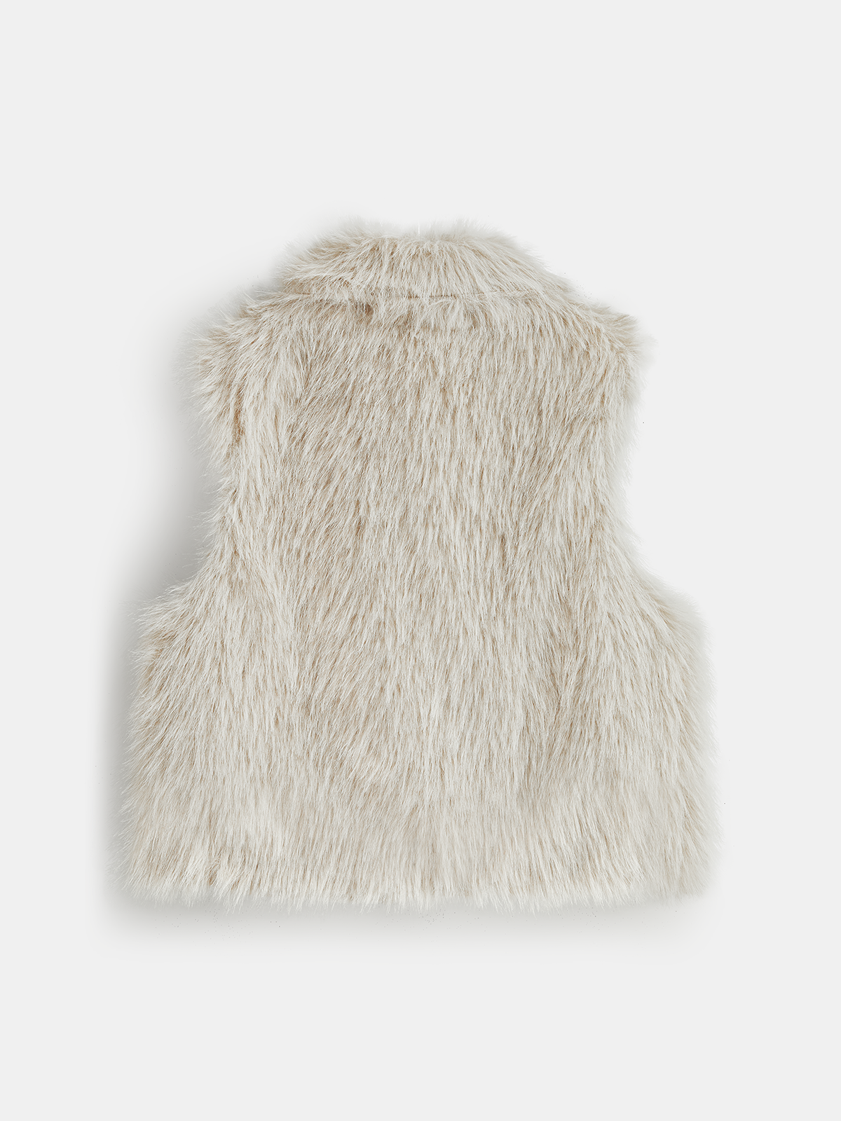 Faux Fur Turtleneck Vest-Chicvia