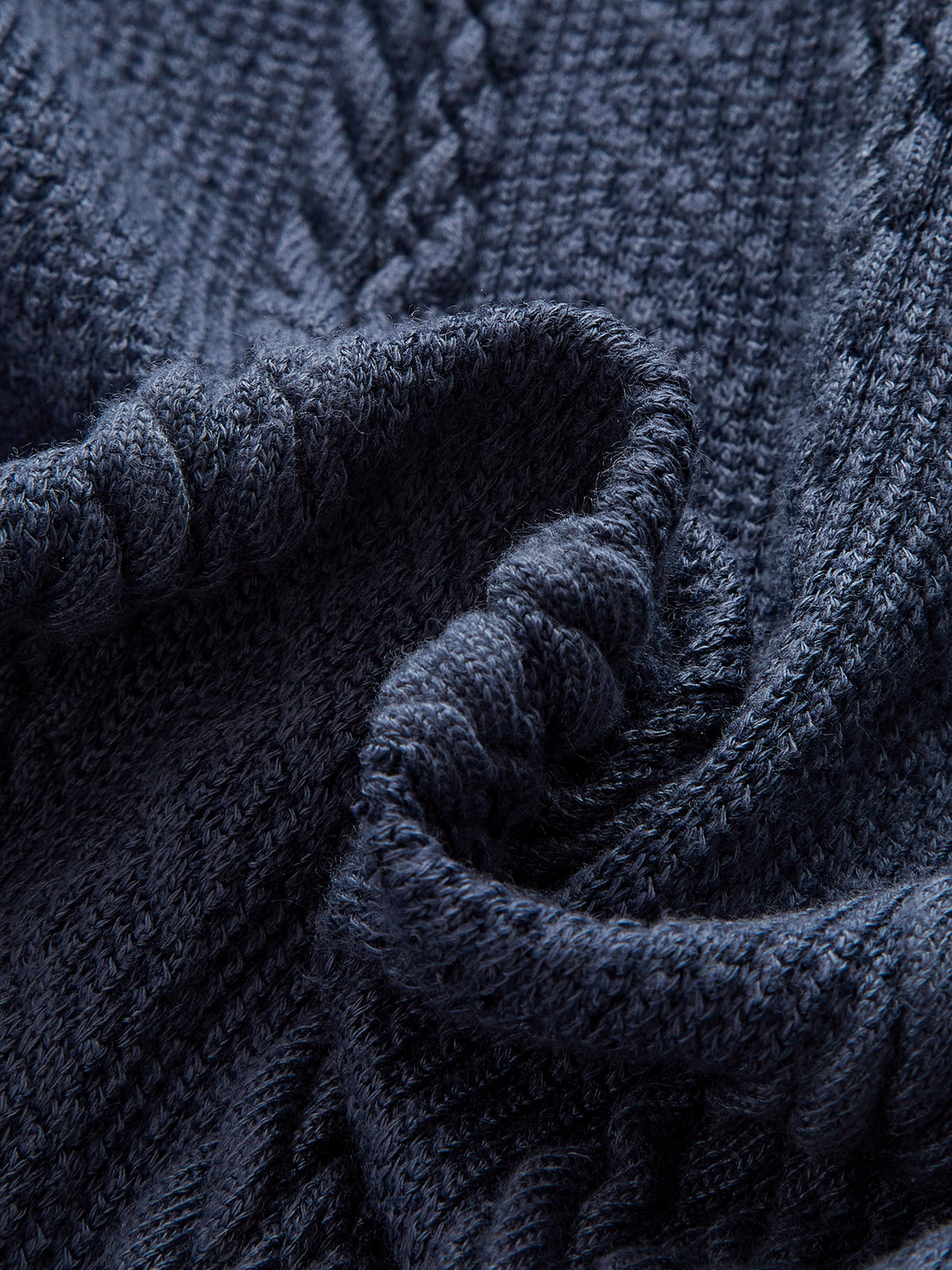 Faux Leather Panel Cable Knit Sleeveless Polo Top-Chicvia