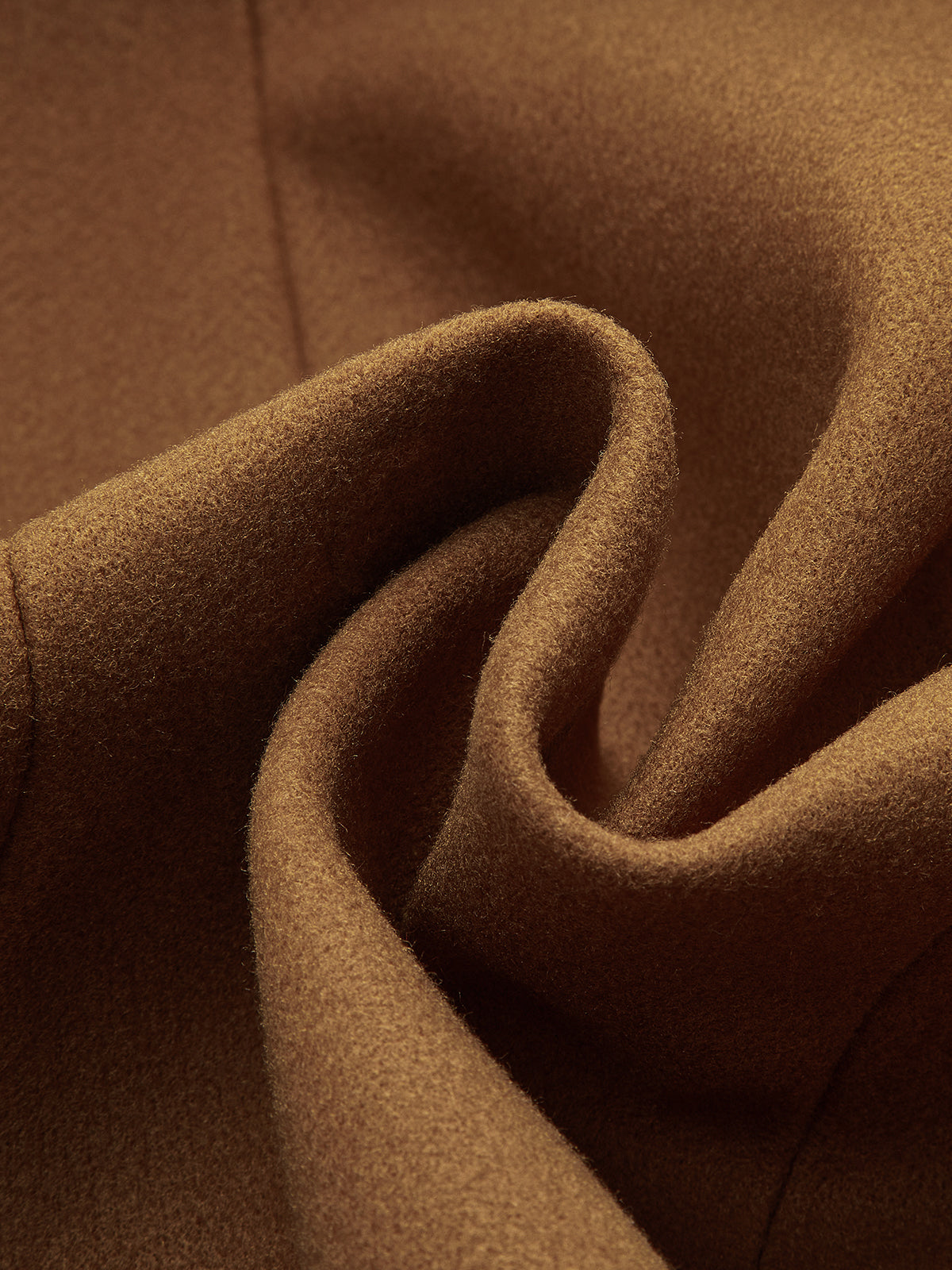 Faux Leather Trim Tweed Long Coat-Chicvia