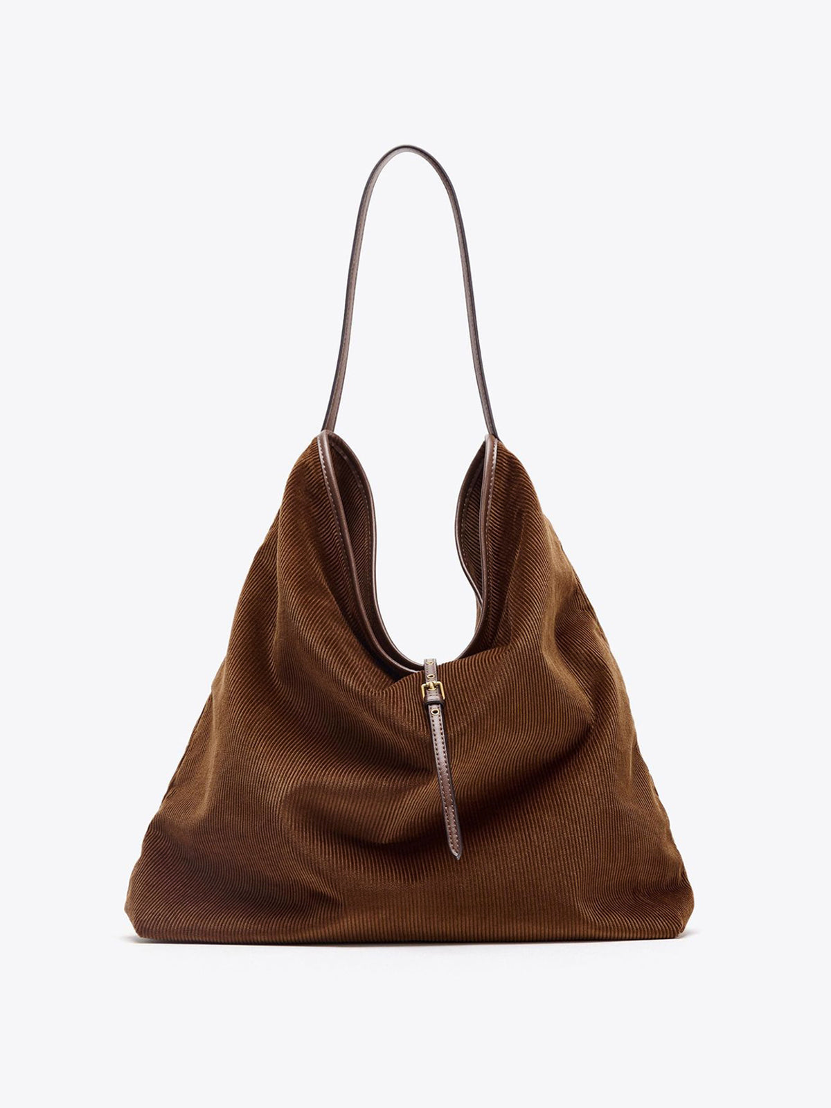 Large-Capacity Corduroy Hobo Bag-Chicvia