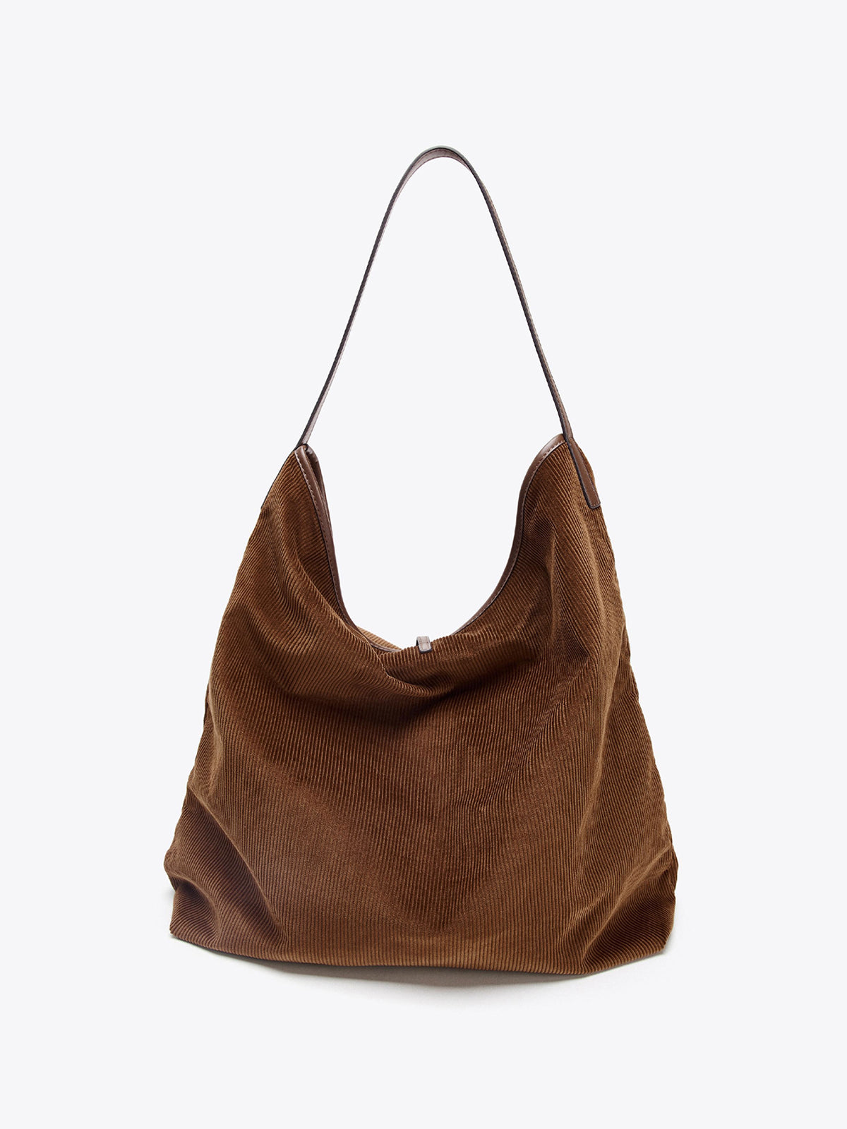 Large-Capacity Corduroy Hobo Bag-Chicvia