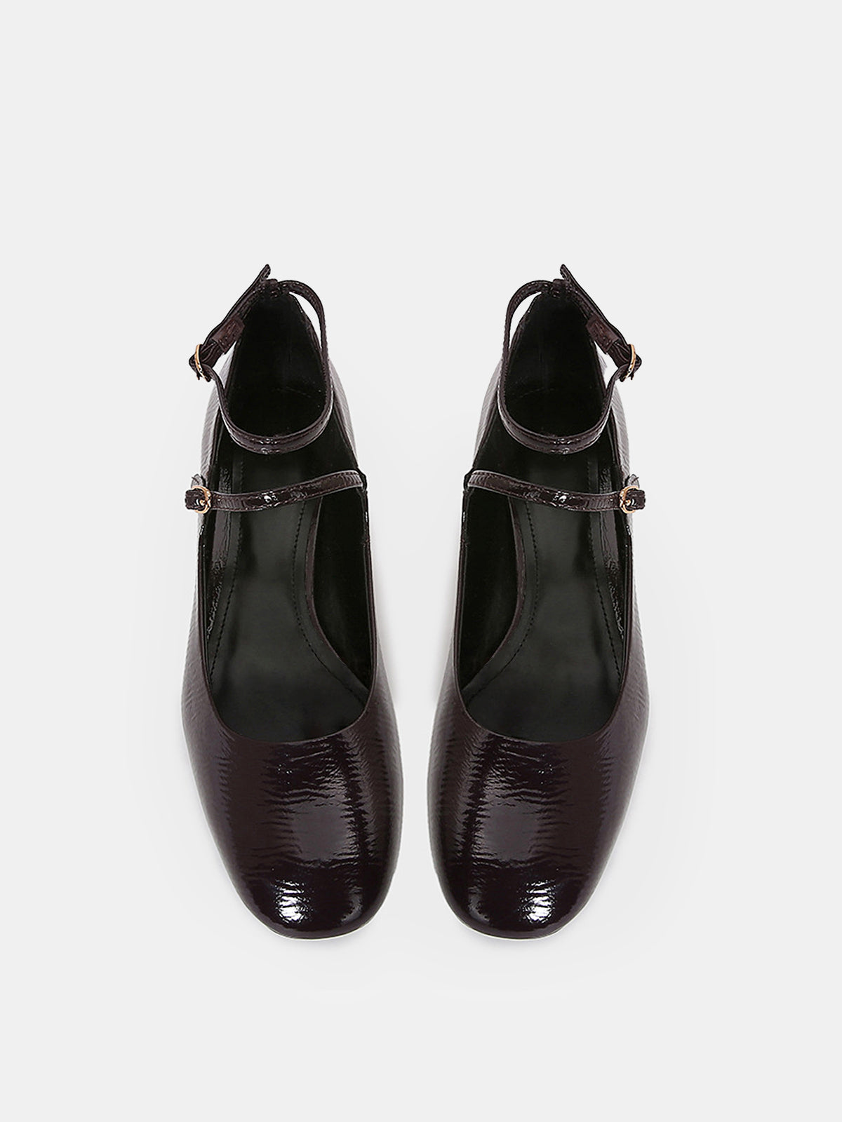 Mary Jane Block Heel Shoes-Chicvia